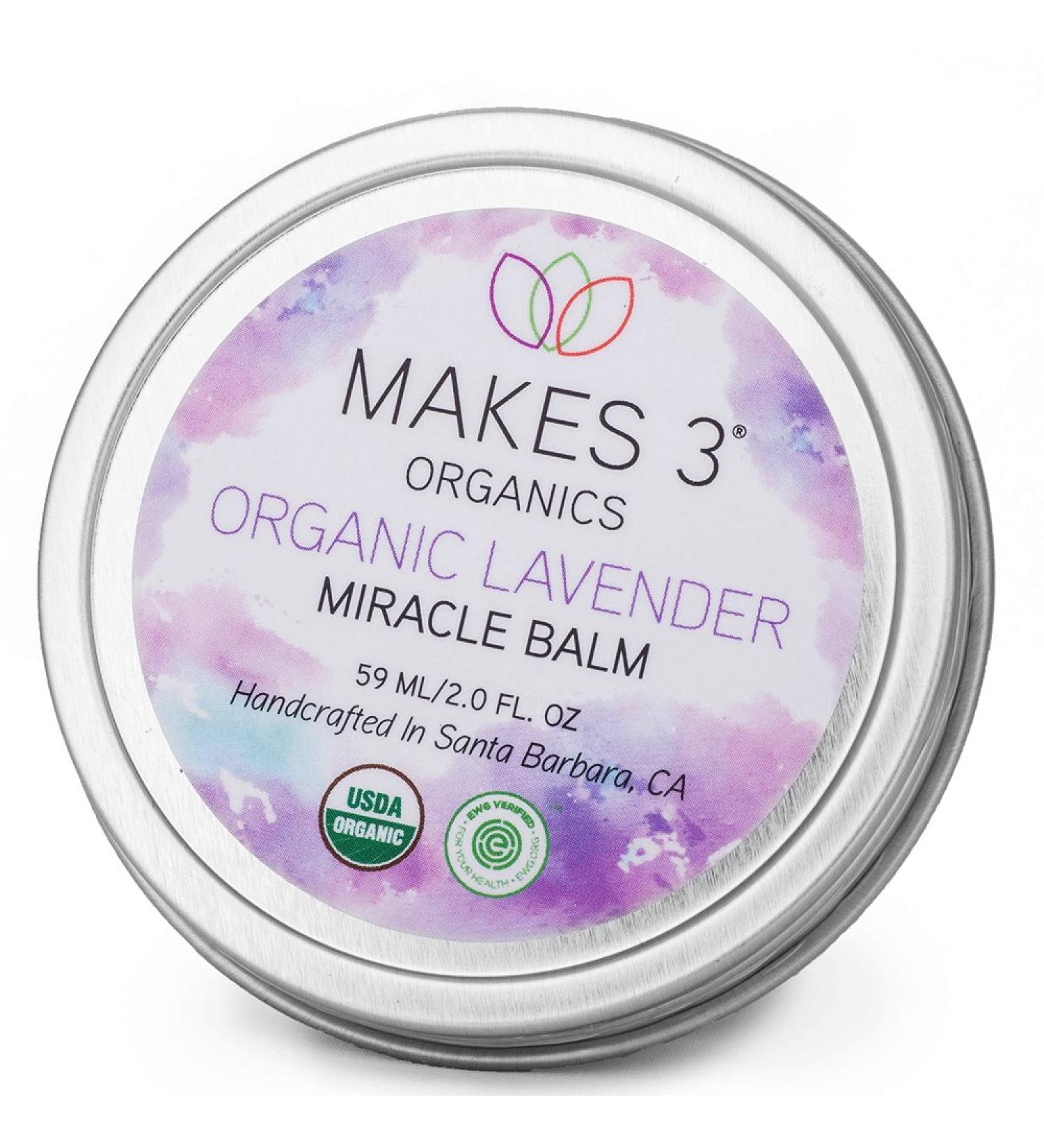 Makes 3 Organics Organic Miracle Body Balm Lavender 2 Fluid Ounce - Buy Online on GoSupps.com