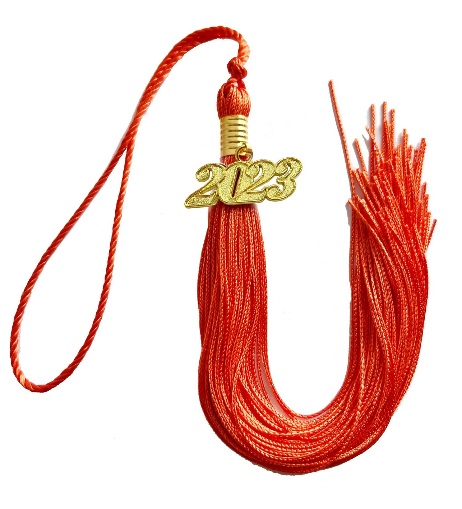 FOMOMDI Graduation Cap Tassel with 2023 Gold Year Charm - Orange - Buy Online on GoSupps.com