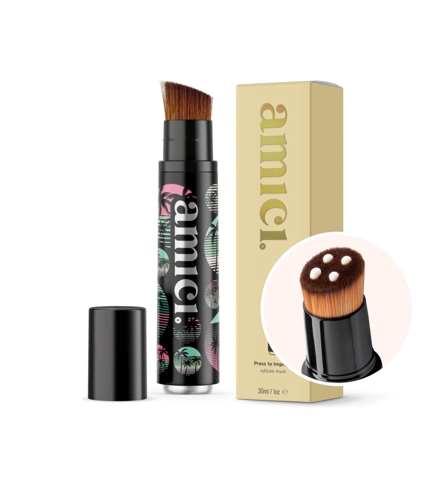 Amici Sun Protection Brush - Miami Madness | Complete SPF Brush for Babies Children & Adults - Makeup Applicator in One - Buy Online on GoSupps.com