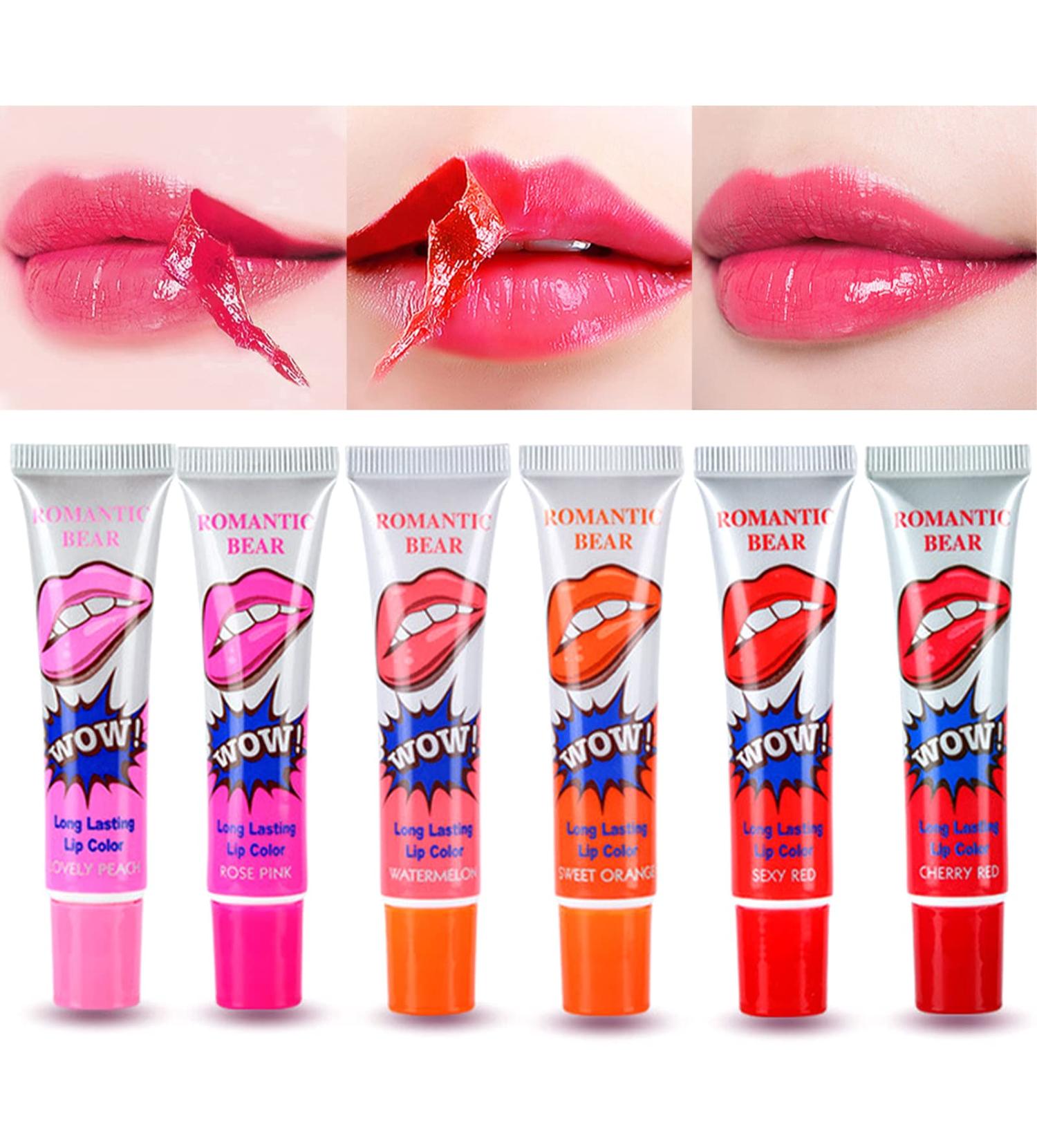  Erinde Erinde 6 Pcs Natural Lipsticks Lip Glosses and Clear Lip Gloss Spots for Women Long Lasting Waterproof - Buy Online on GoSupps.com