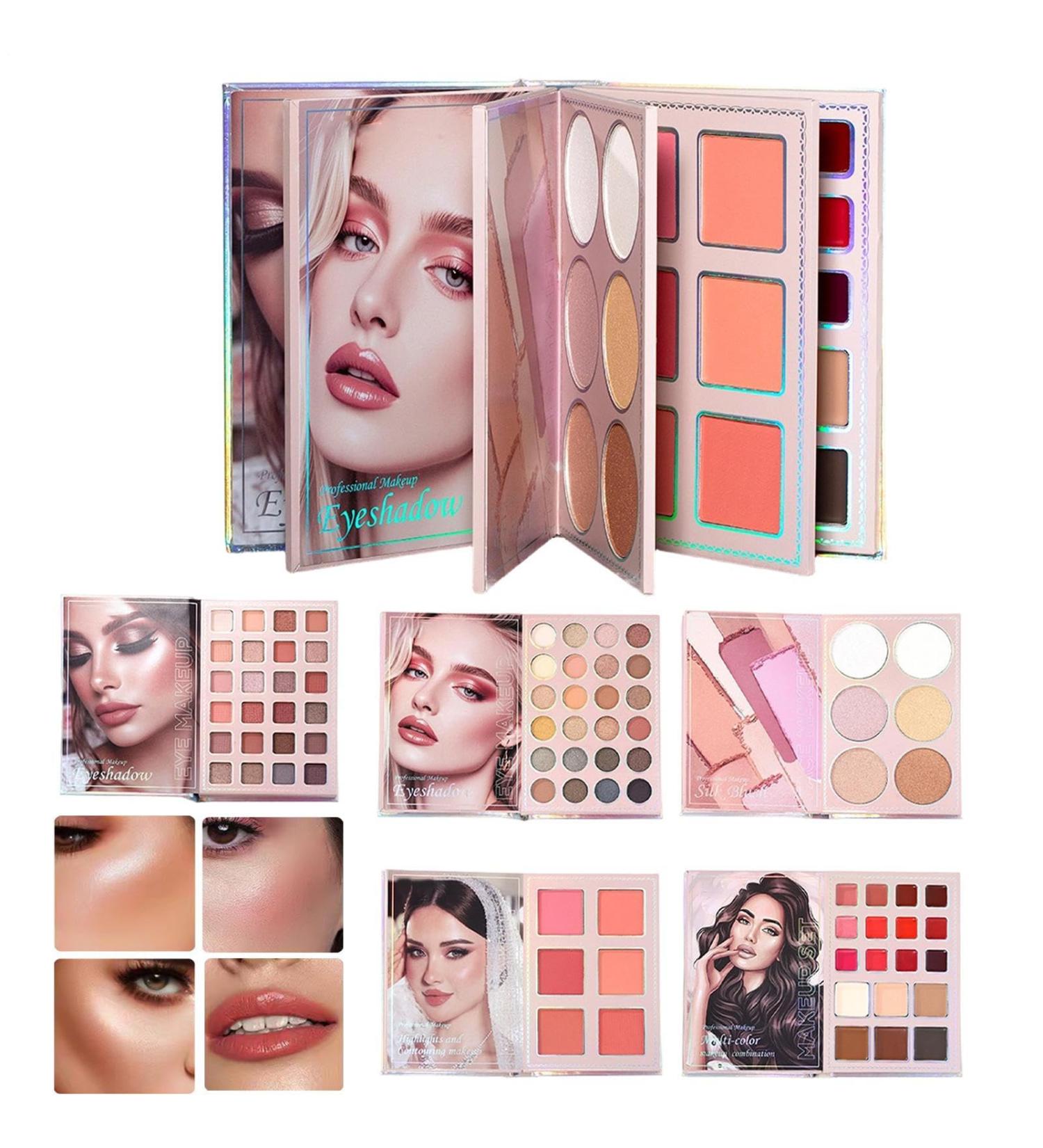 Palette De Maquillage En Forme De Livre | Coffret De Maquillage Pour Les Femmes - Highlighter longue tenue Pour tudiants Voyageurs D butants Quotidien F tes Mariage Et - Buy Online on GoSupps.com