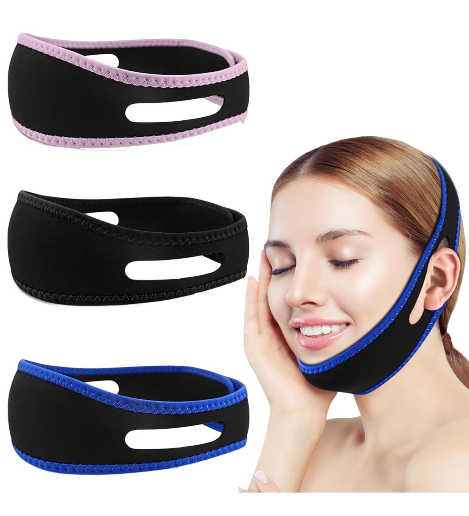 3pcs Chin Strap Anti Snoring Chin Strap Chin Strap Mouth Breathing Comfortable Aids Anti Snoring Devices Stop Snoring Snoring Aids for Men Snoring Aids for Women - Buy Online on GoSupps.com