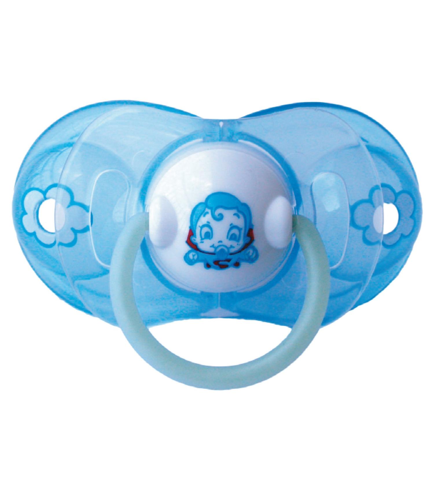 Intelligent Latex Pacifier Cherry Profile Size 1 (0-6 Months) - Blue | Premium Baby Soothing Solution - Buy Online on GoSupps.com