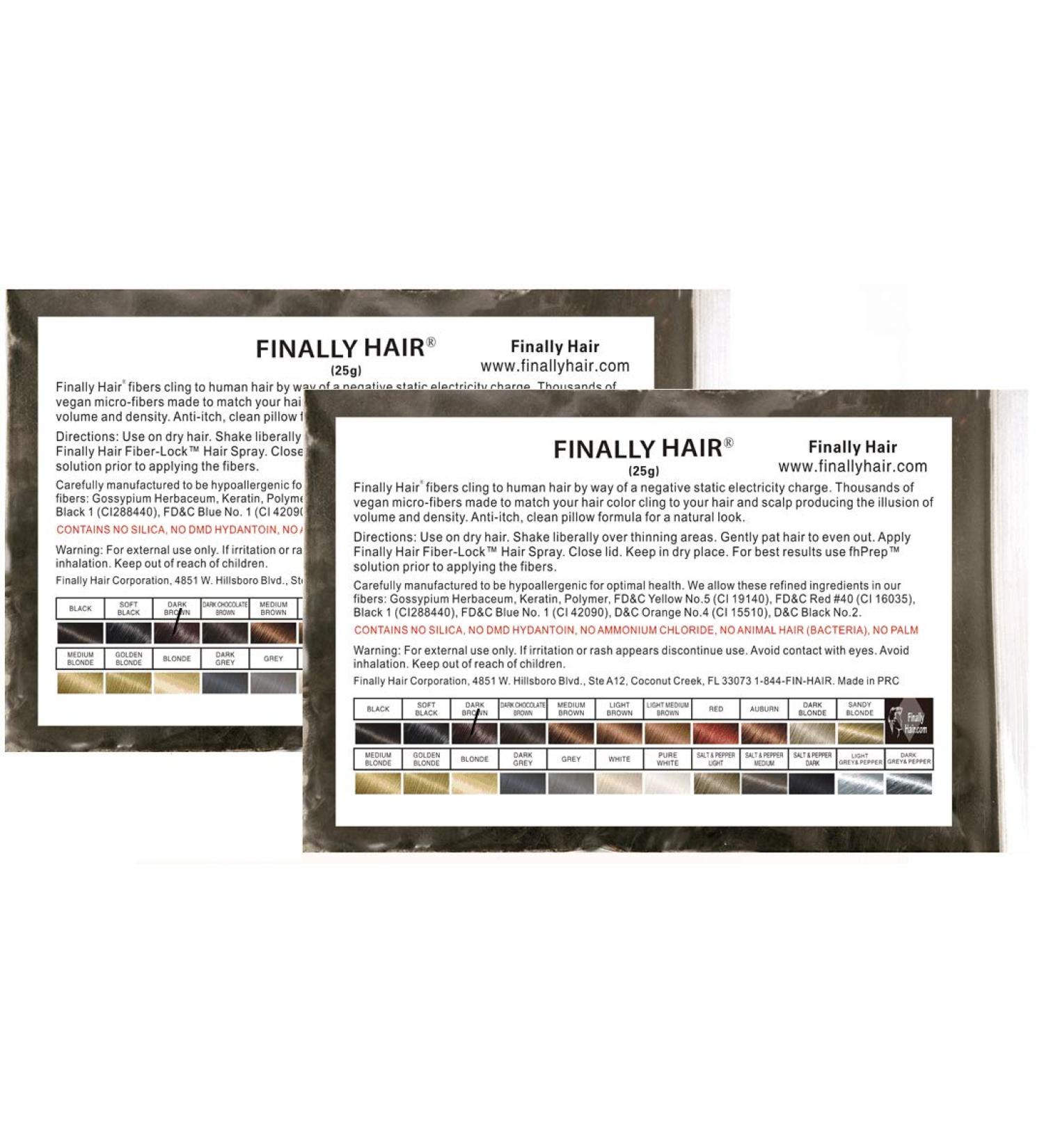 Dark Brown Keratin Hair Building Fibers - Hair Loss Concealer 50g | Dark Chocolate Brown Refill 2-Pack - Buy Online on GoSupps.com