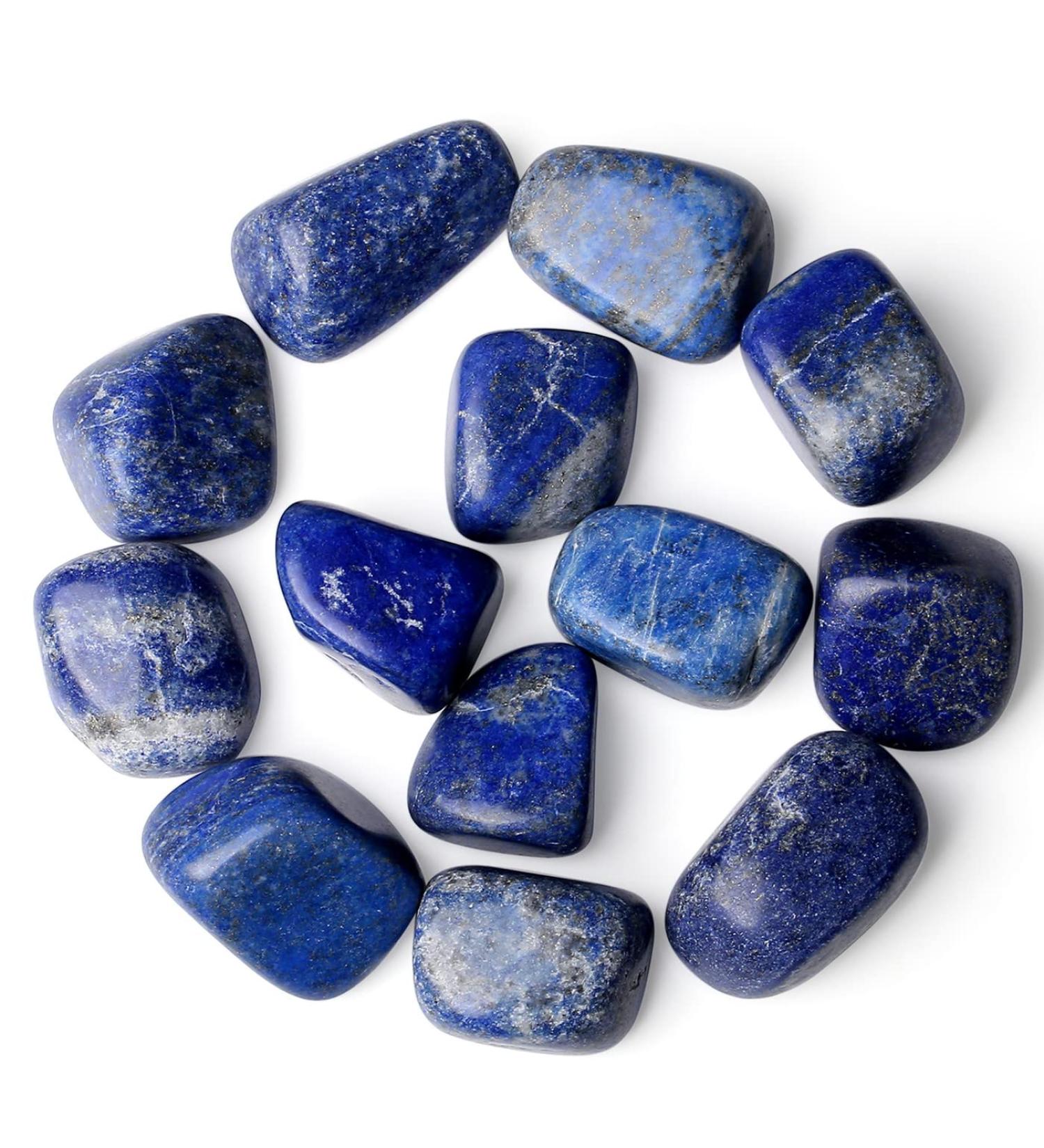 MAIBAOTA Lapis Lazuli Stones - Natural Healing Crystals | Polished Tumbled Stones for Energy Balance | Decorative Reiki Witch Quartz Crystal Gemstones - Buy Online on GoSupps.com