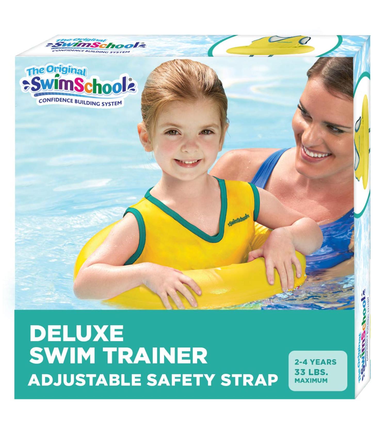 SwimSchool TOT Swim Training Vest for Toddlers - Deluxe Swim Trainer (Yellow) - Buy Online on GoSupps.com