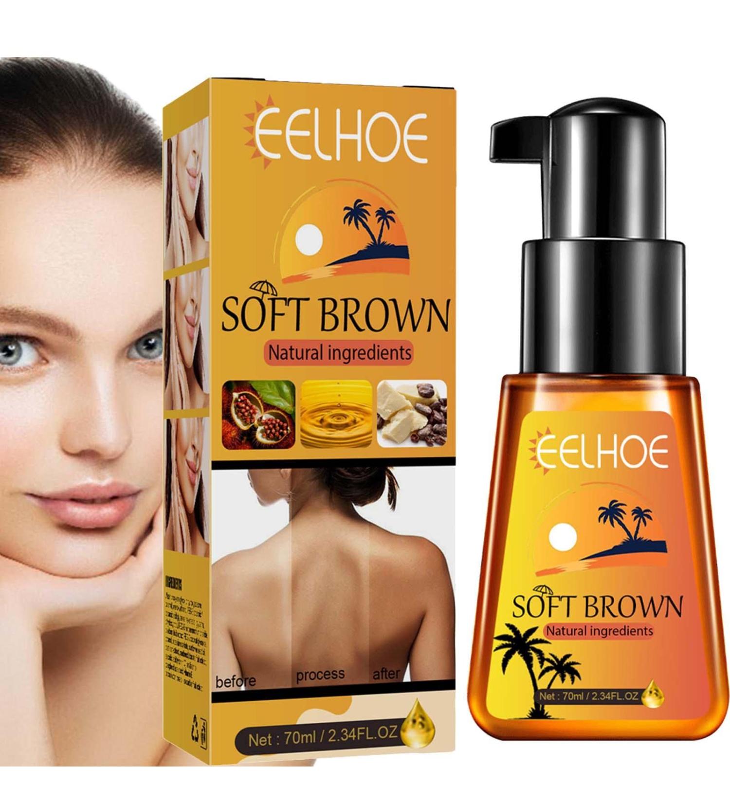  GUOHUA GUOHUA Sun Tan Lotion | Daily Sunless Tanning Moisturising Cream Sun Oil 70 ml Increases Elasticity Revitalising Body Lotion Nourishes Irradic Skin Glow - Buy Online on GoSupps.com