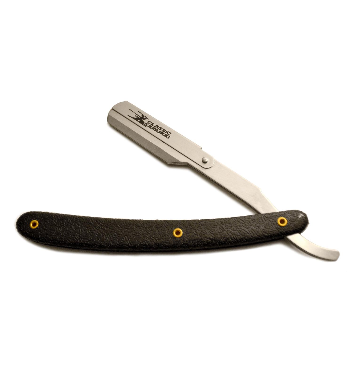 Buy Stainless Steel Professional Barber Straight Edge Razor - Black with Pattern | International Shipping Available - Buy Online on GoSupps.com