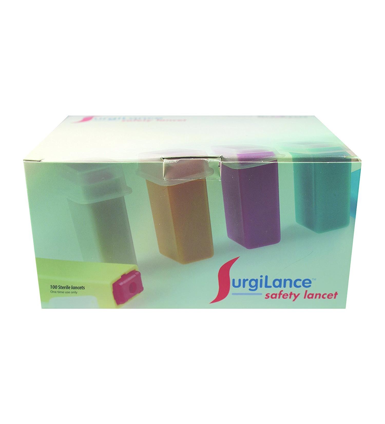 PT SLN100 PT  SLN100- Lancet Surgilance Yl Sterile 26G 100/Bx by  MediPurpose