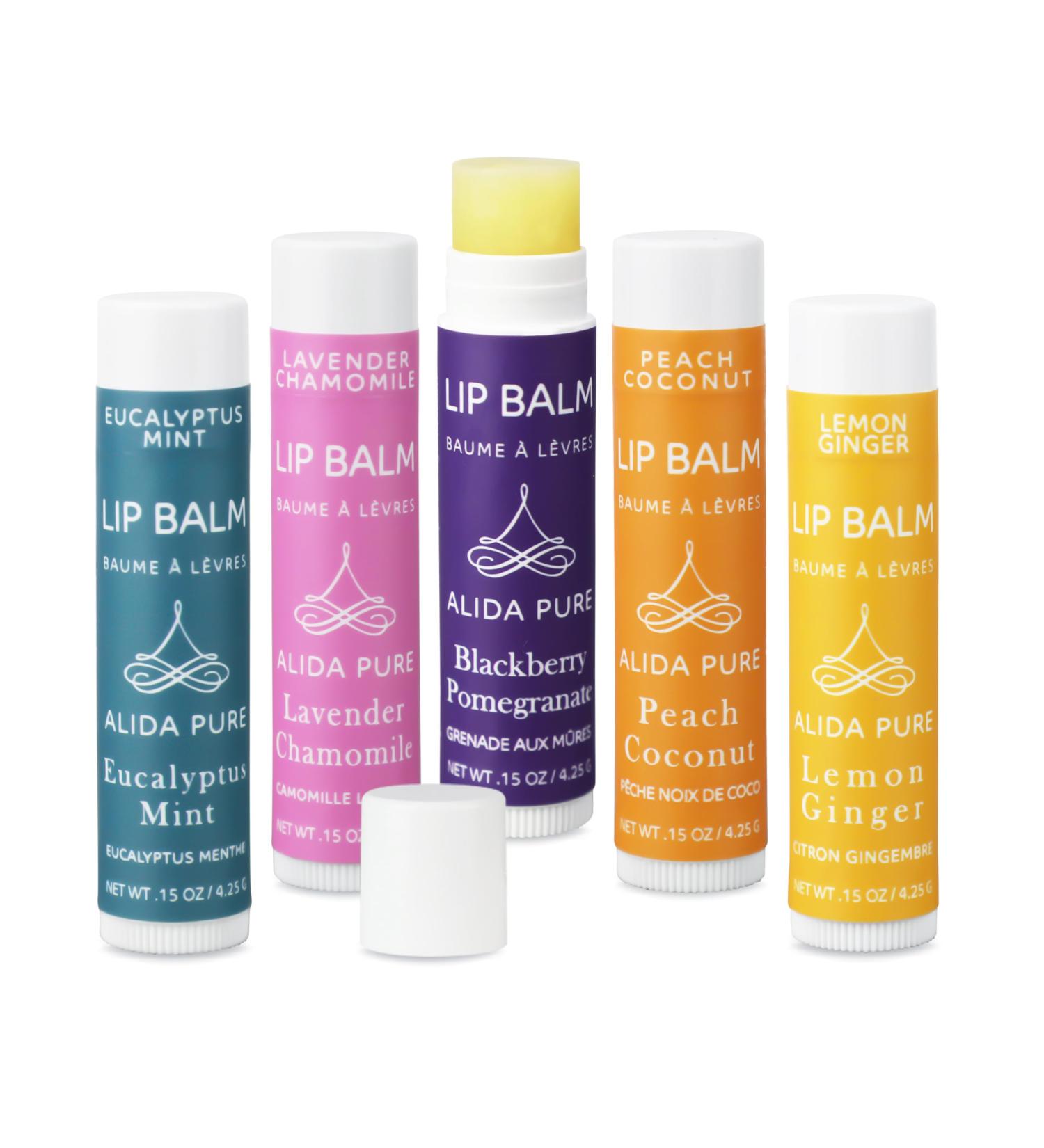 Duet Lip Balm Collection | Vegan & Beeswax-Free | Moisturizing Avocado & Jojoba Oil | 5 Tube Set for Dry Chapped Lips - Buy Online on GoSupps.com