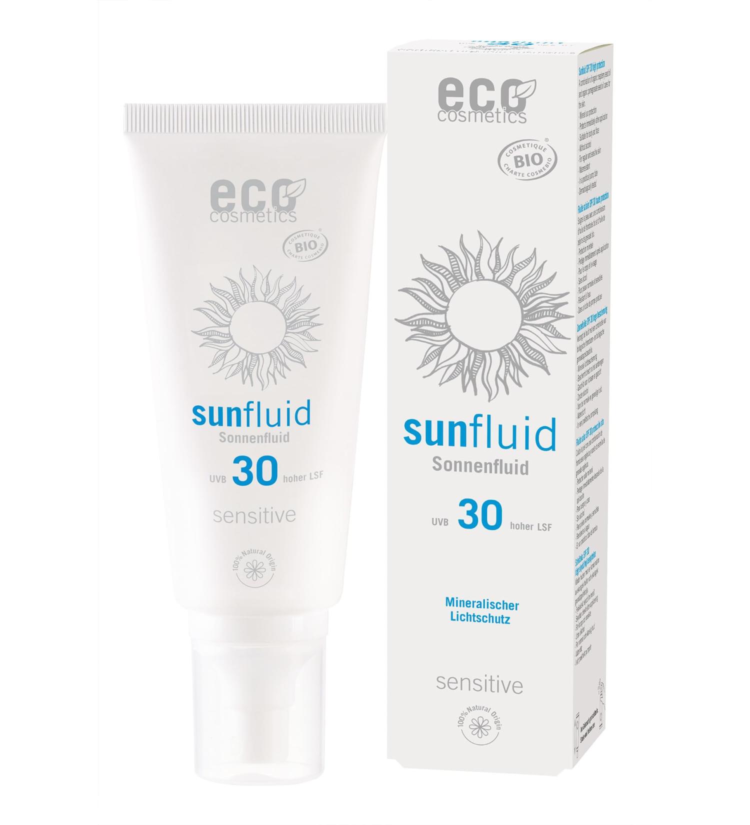 eco cosmetics sun fluid SPF 30 sensitive (2 x 100 ml)