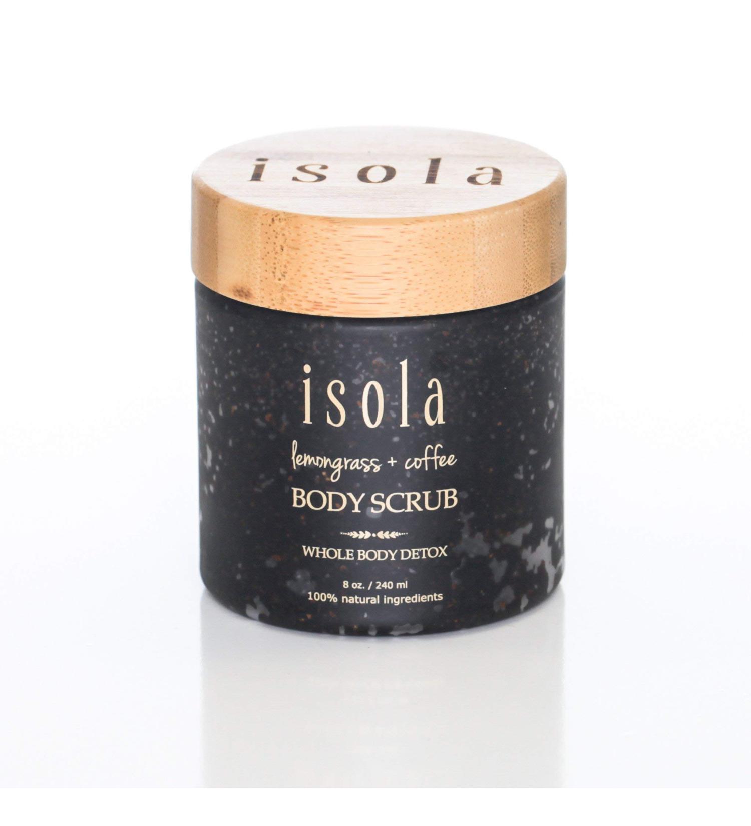 Isola Lemongrass + Coffee Body Scrub - Vegan All Natural & Cruelty Free - 8oz | International Shipping - Buy Online on GoSupps.com