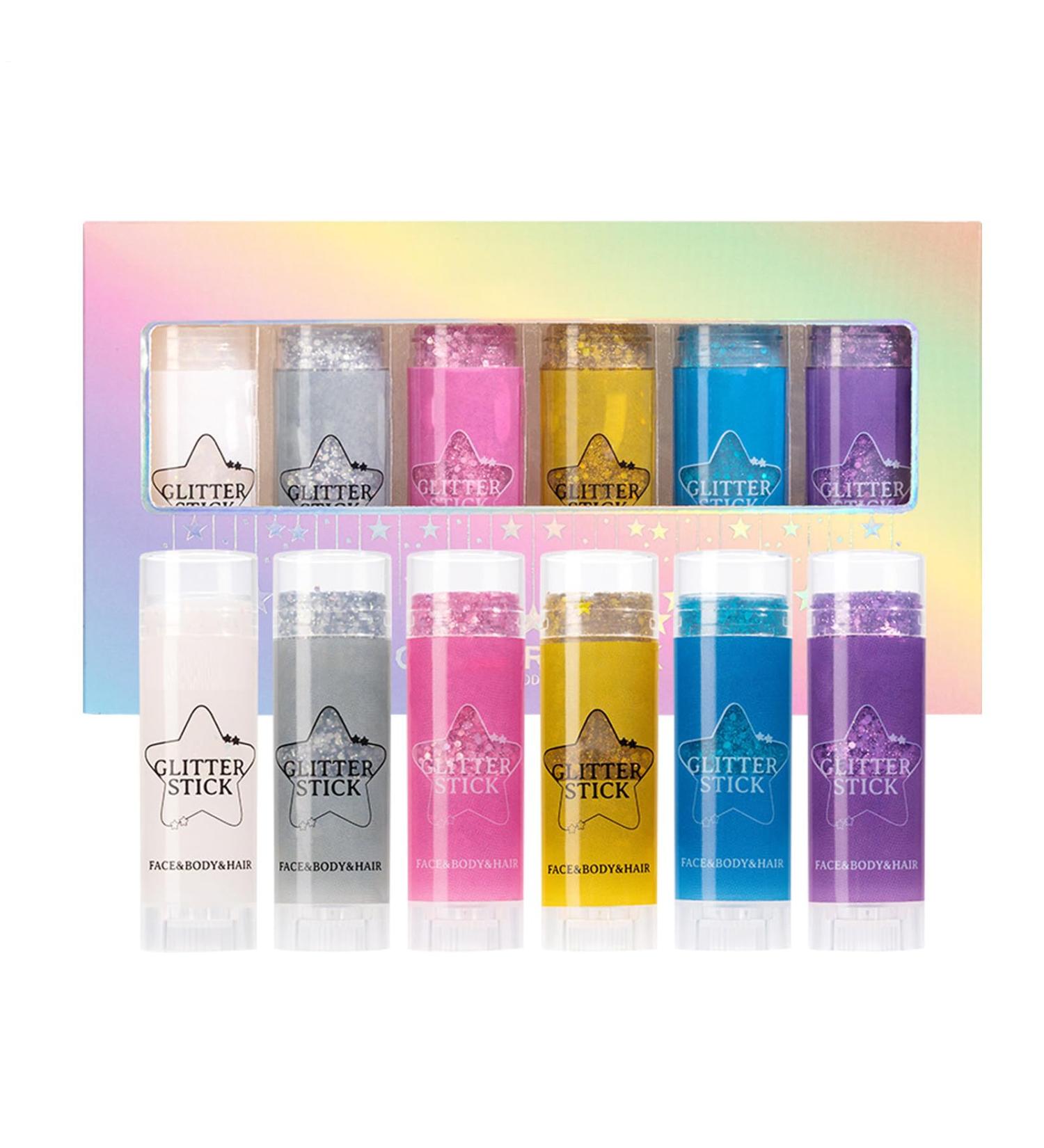 Sequins Shimmer Liquid Eyeshadow - Body Glue for Glitter Tattoos | Glitter Makeup Gel for Body and Face | Anti-perspirant Shimmering Body - Buy Online on GoSupps.com