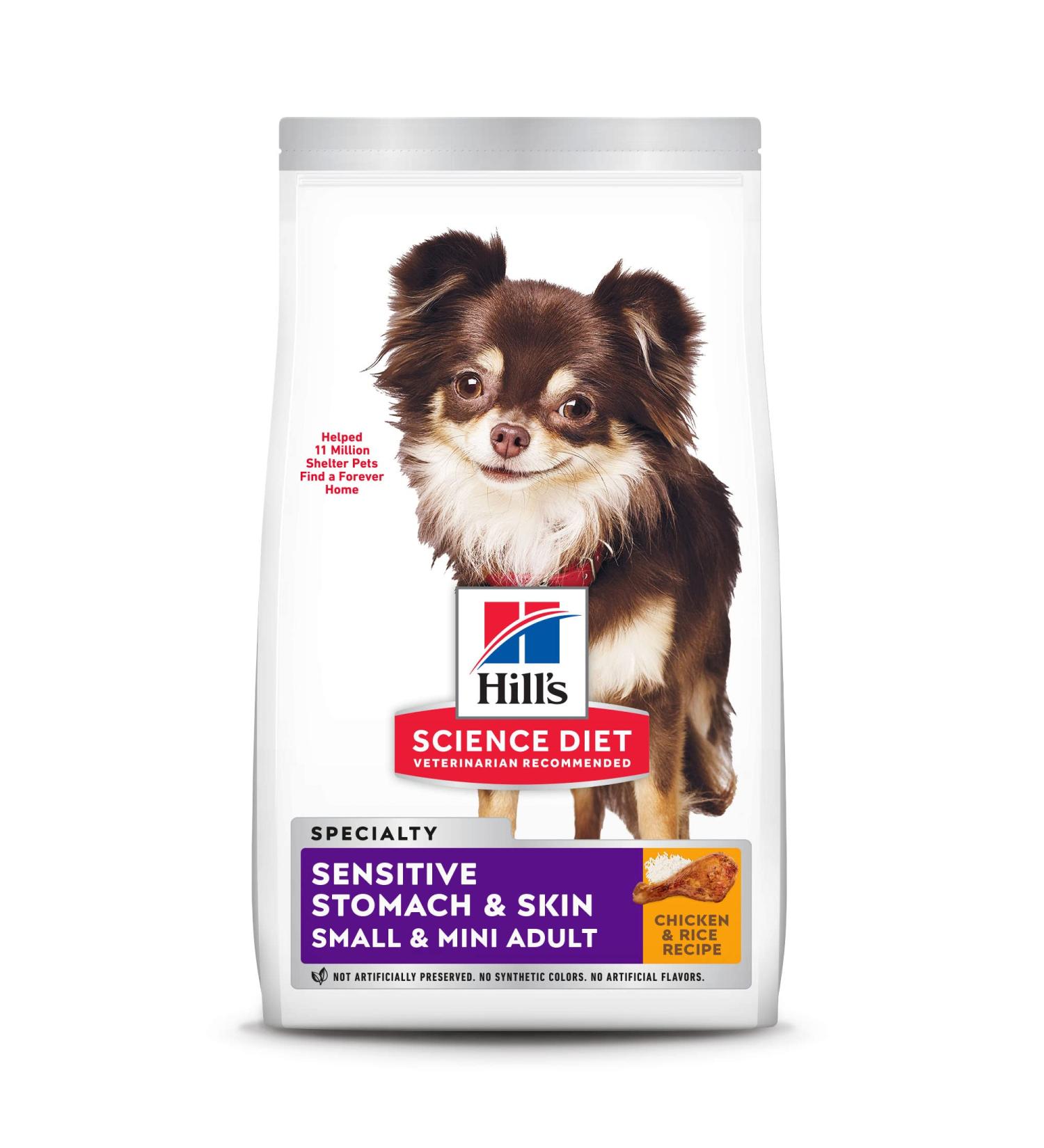 Hill's Science Diet Adult Small & Mini Breeds Dry Dog Food 4lb - Sensitive Stomach & Skin Chicken Recipe - Buy Online on GoSupps.com