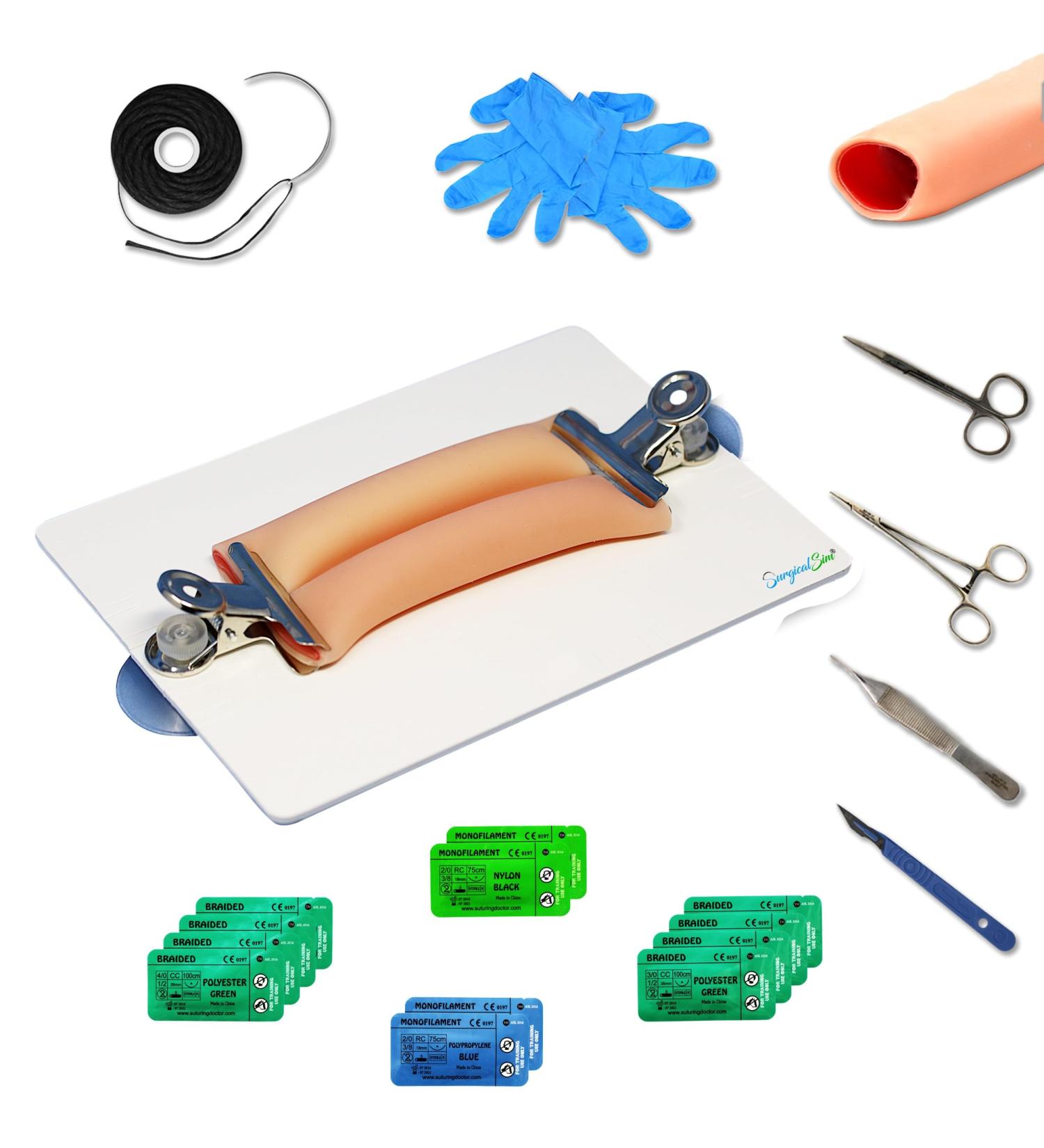 Bowel Anastomosis Practice Kit - Side to Side Suture Models (0.8 Diameter) - International Shipping Available - Buy Online on GoSupps.com