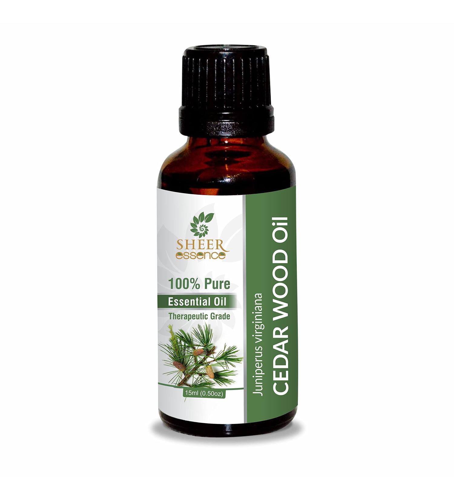 Cedarwood (Cedar) Oil 100% Pure Undiluted Natural Uncut Therapeutic Grade Steam Distilled Essential Oils for Skin Hair and Aromatherapy 500ML - Buy Online on GoSupps.com
