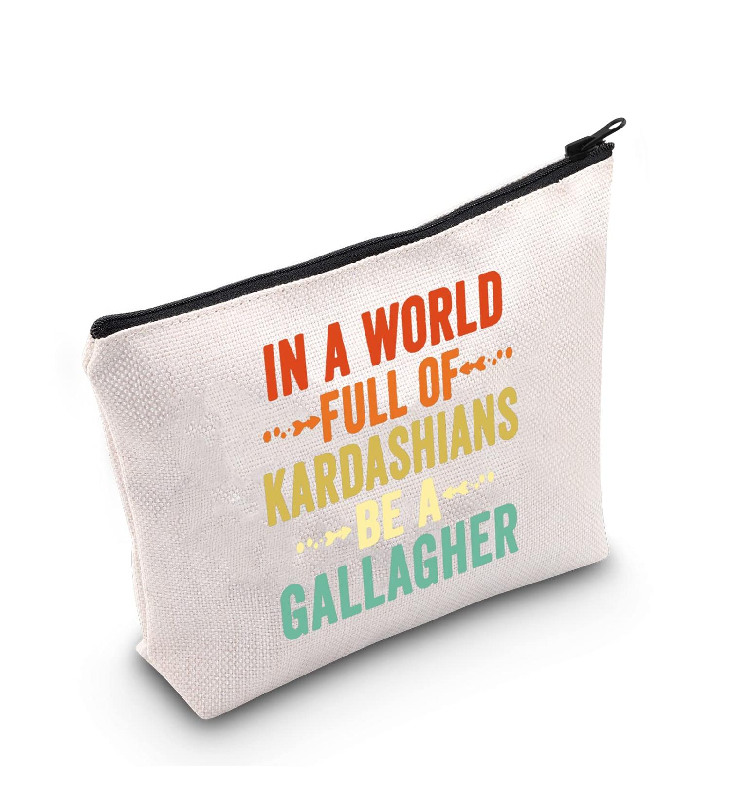 LEVLO Zippered Cosmetic Bag - Perfect Gift for Friends & Family - Shameless TV Show Inspired 'Be A Gallagher' - Buy Online on GoSupps.com