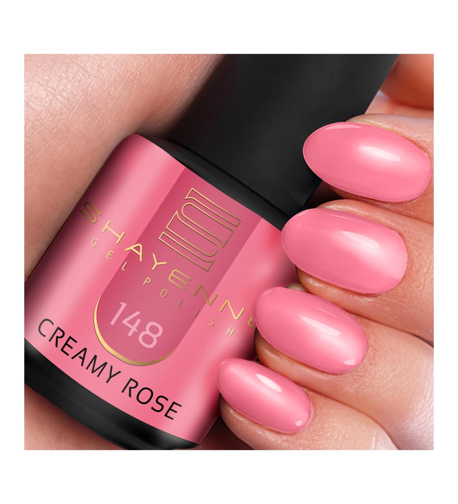 Shayenne Shellac Gel Nail Polish 15 ml 148 Creamy Rose Pink Made in Germany Long Wearing Glossy Finish Paraben Free Nail Polish for UV LED Lamp - Buy Online on GoSupps.com