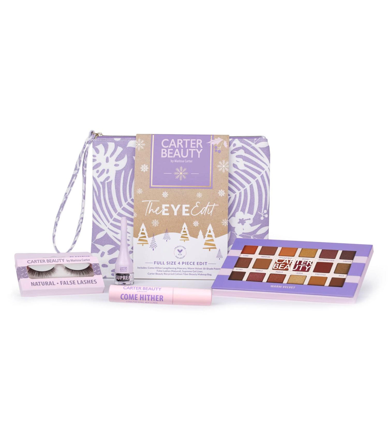 Carter Beauty The Eye Edit | Vegan Makeup Gift Set - Mascara Eyeshadow Gel Liner & False Lashes - Transform Your Eye Look - Buy Online on GoSupps.com
