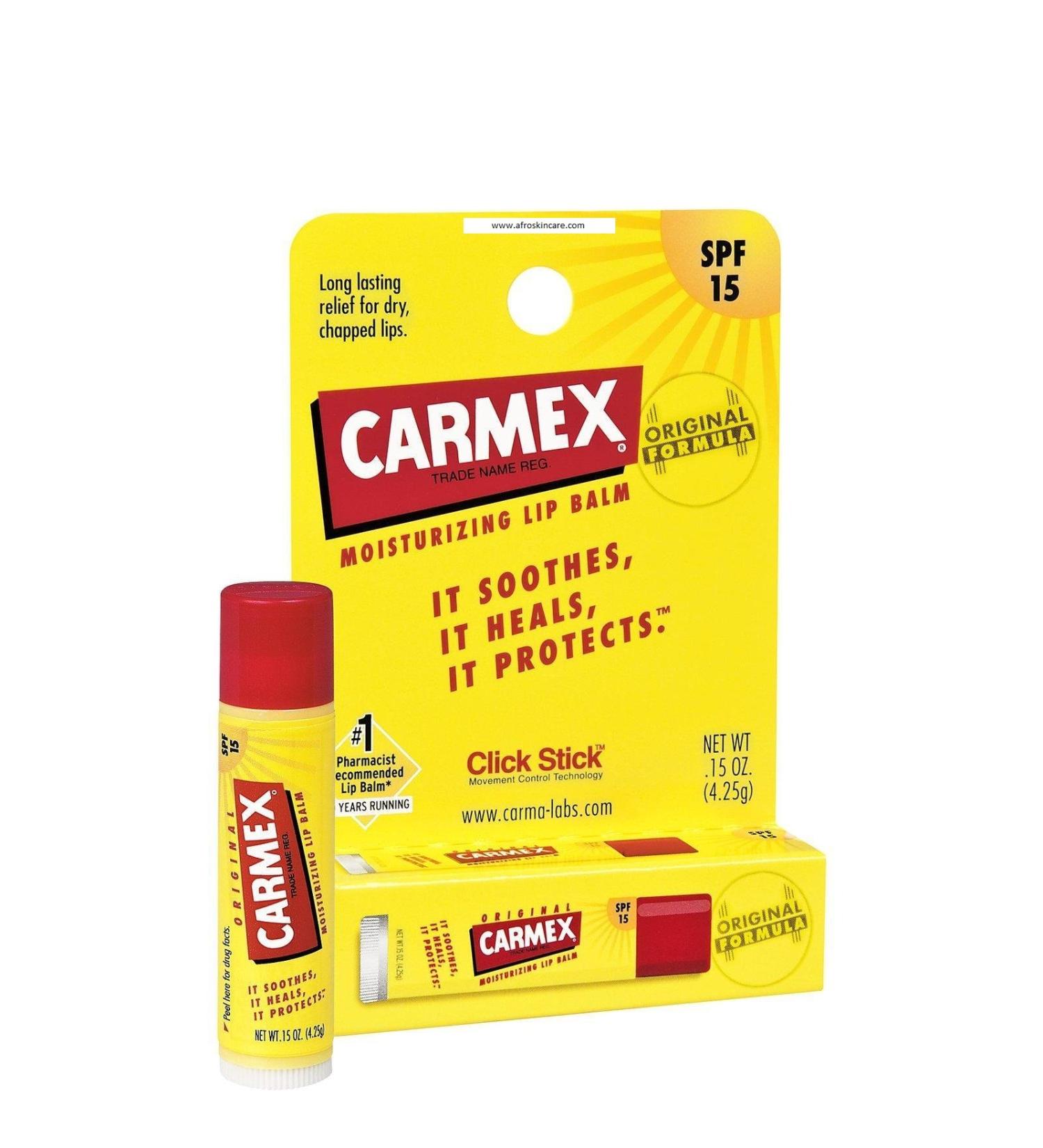 Carmex Original Formula SPF 15 Moisturizing Lip Balm .15 Oz. Each (Pack of 12)