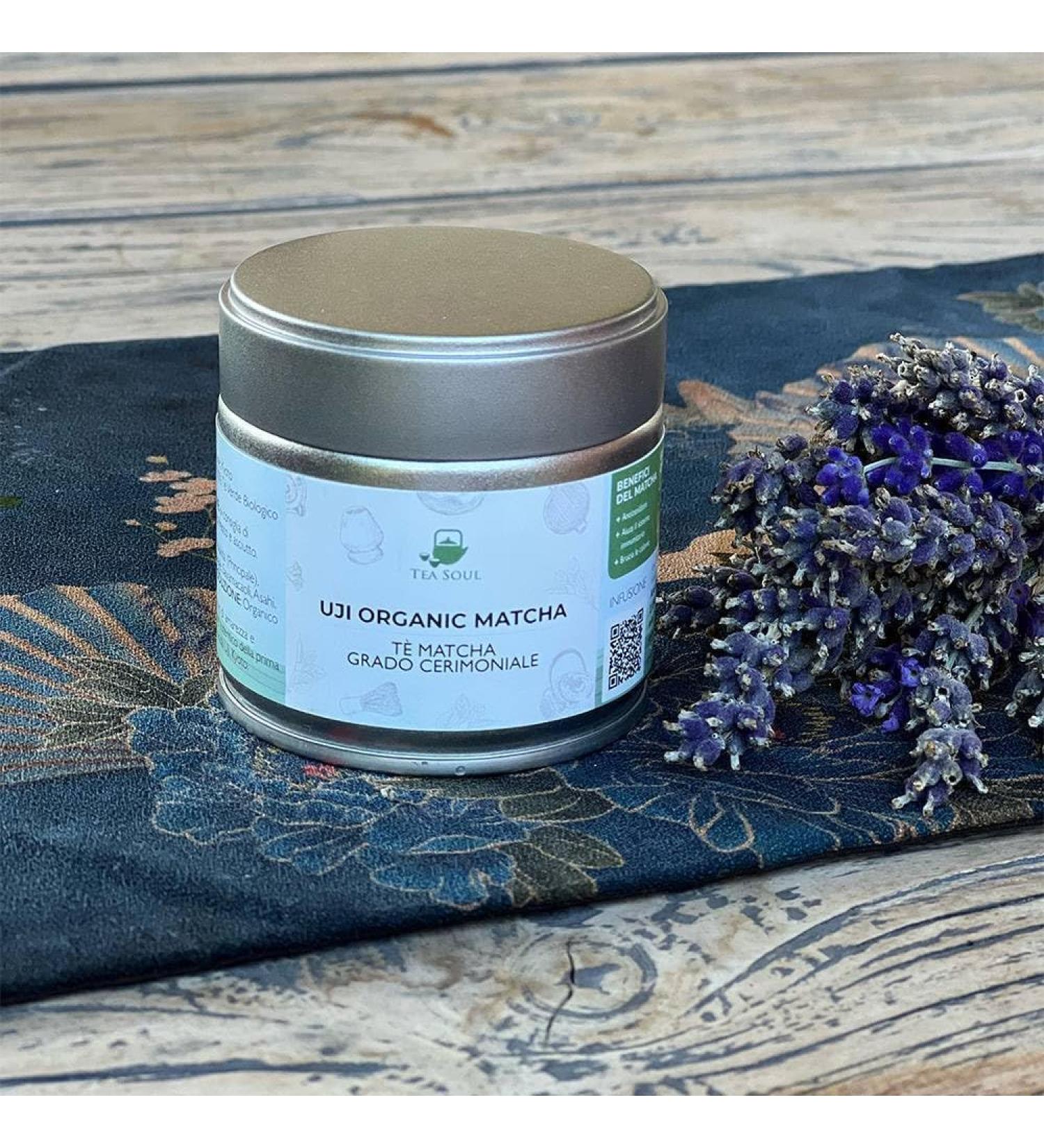  Tea Soul Organic Uji Matcha Tea Powder Premium Quality 30 grams Matcha Green Tea Made in Uji Kyoto Japan Ideal for drinking with cakes smoothies iced drinks and milk - Buy Online on GoSupps.com