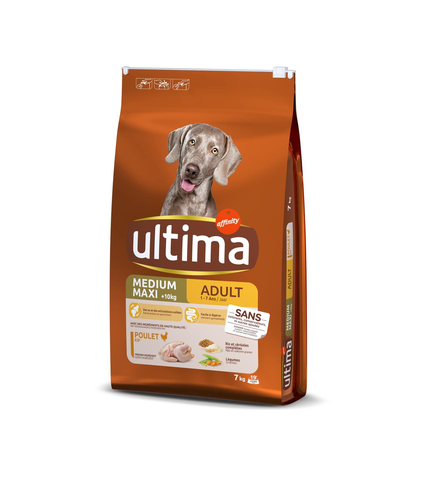 Ultima Dog Food Medium-Maxi Adult Chicken/Rice - 7 kg - Buy Online on GoSupps.com