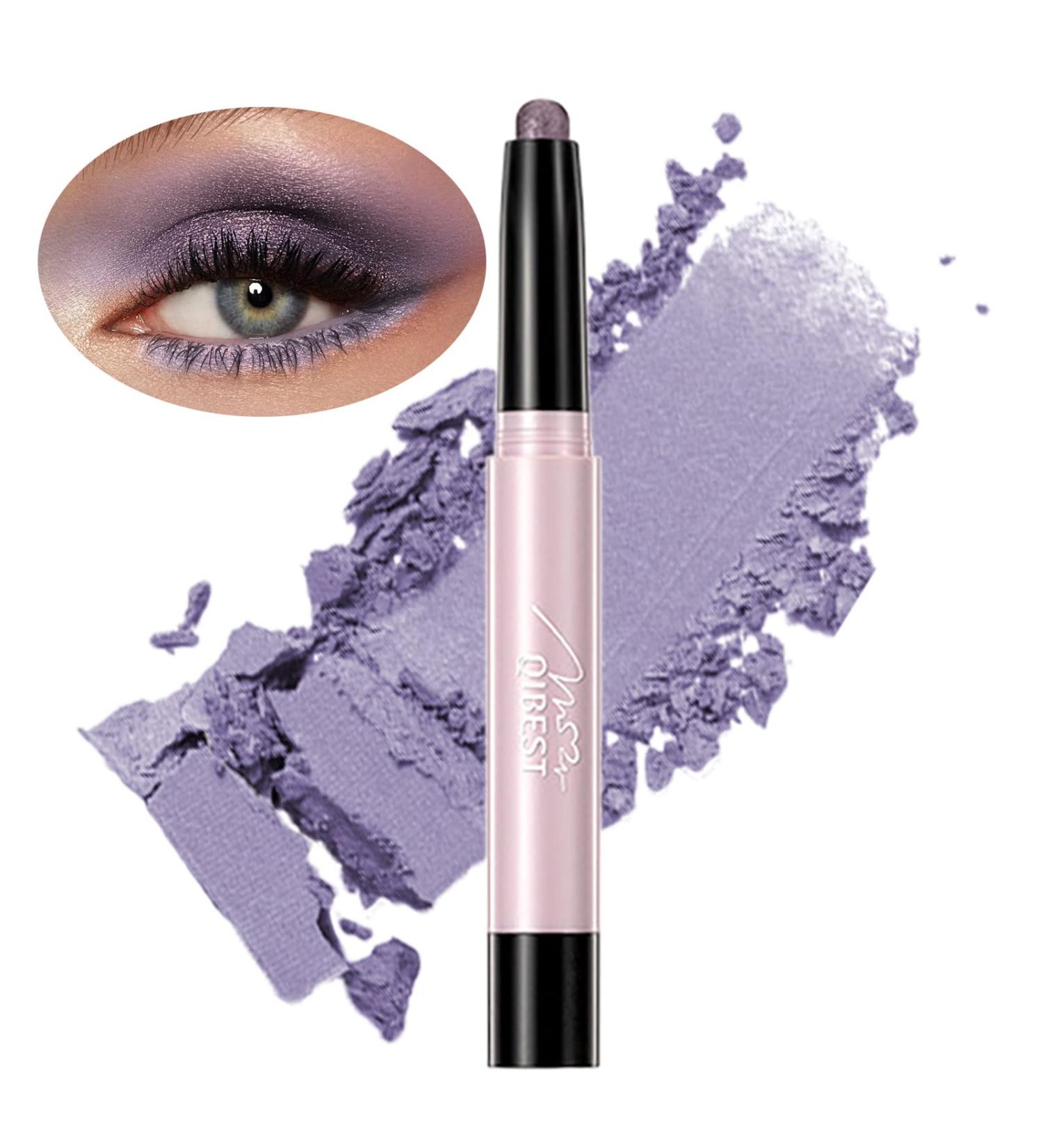 iGuzvaw Matte Eyeshadow Stick Cream to Powder | Waterproof Eye Shadow & Eyeliner Pencil | Long Lasting & Buildable Neutral Eye Makeup (Shimmer 12 Periwinkle Purple) - Buy Online on GoSupps.com