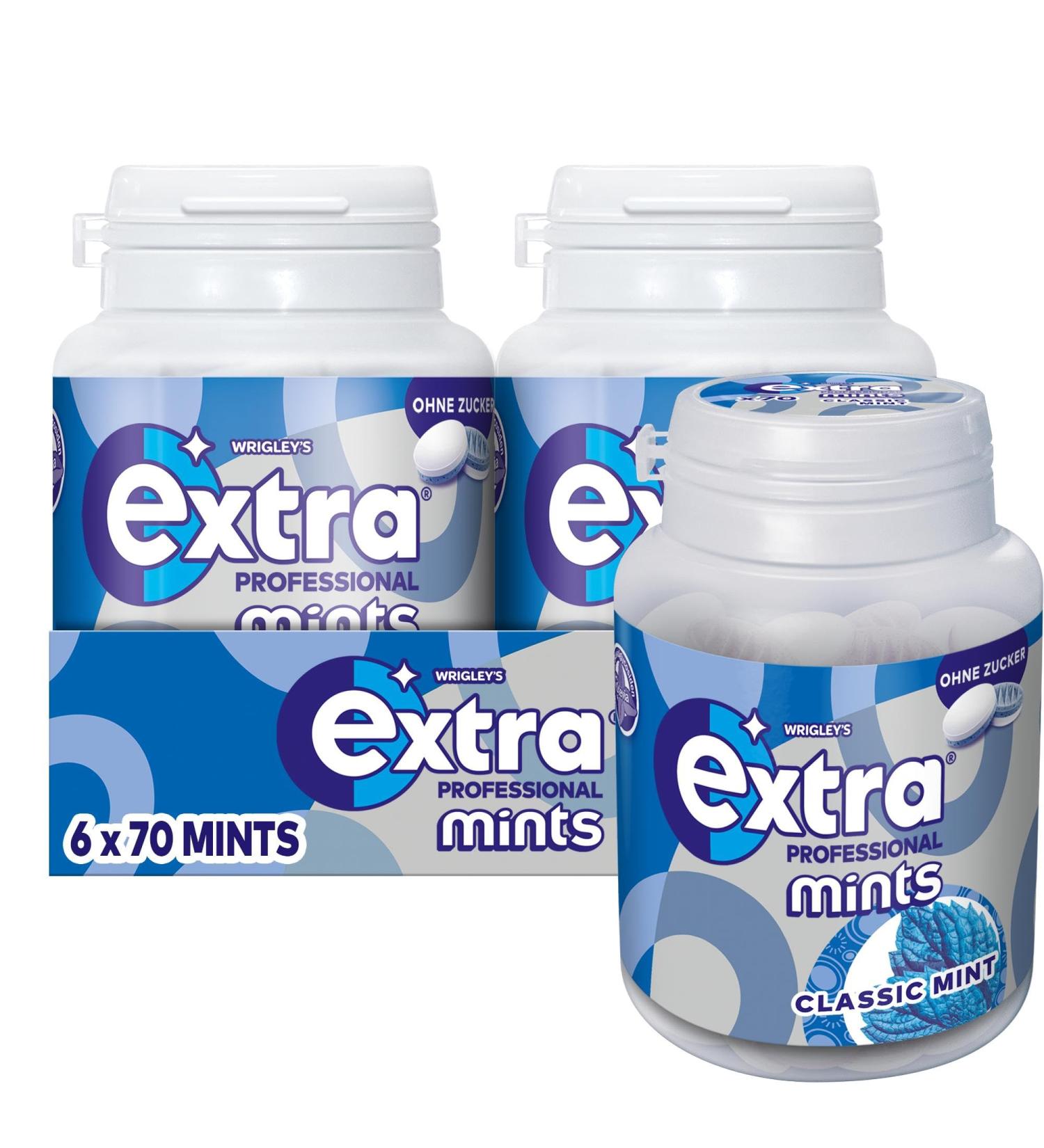 Buy EXTRA Professional Classic Mint Lozenges | Sugar-Free Mint Flavored | Fresh Breath | 6 Packs (420 Dragees) - International Shipping - Buy Online on GoSupps.com