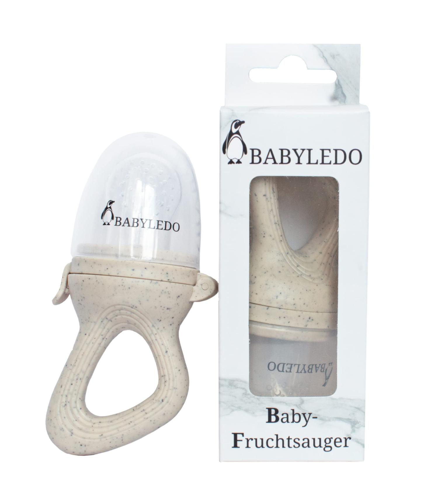 BABYLEDO Baby Fruit Pacifier & Teething Ring for Fruit & Vegetables - Alpaca Beige Teething Aid - Buy Online on GoSupps.com