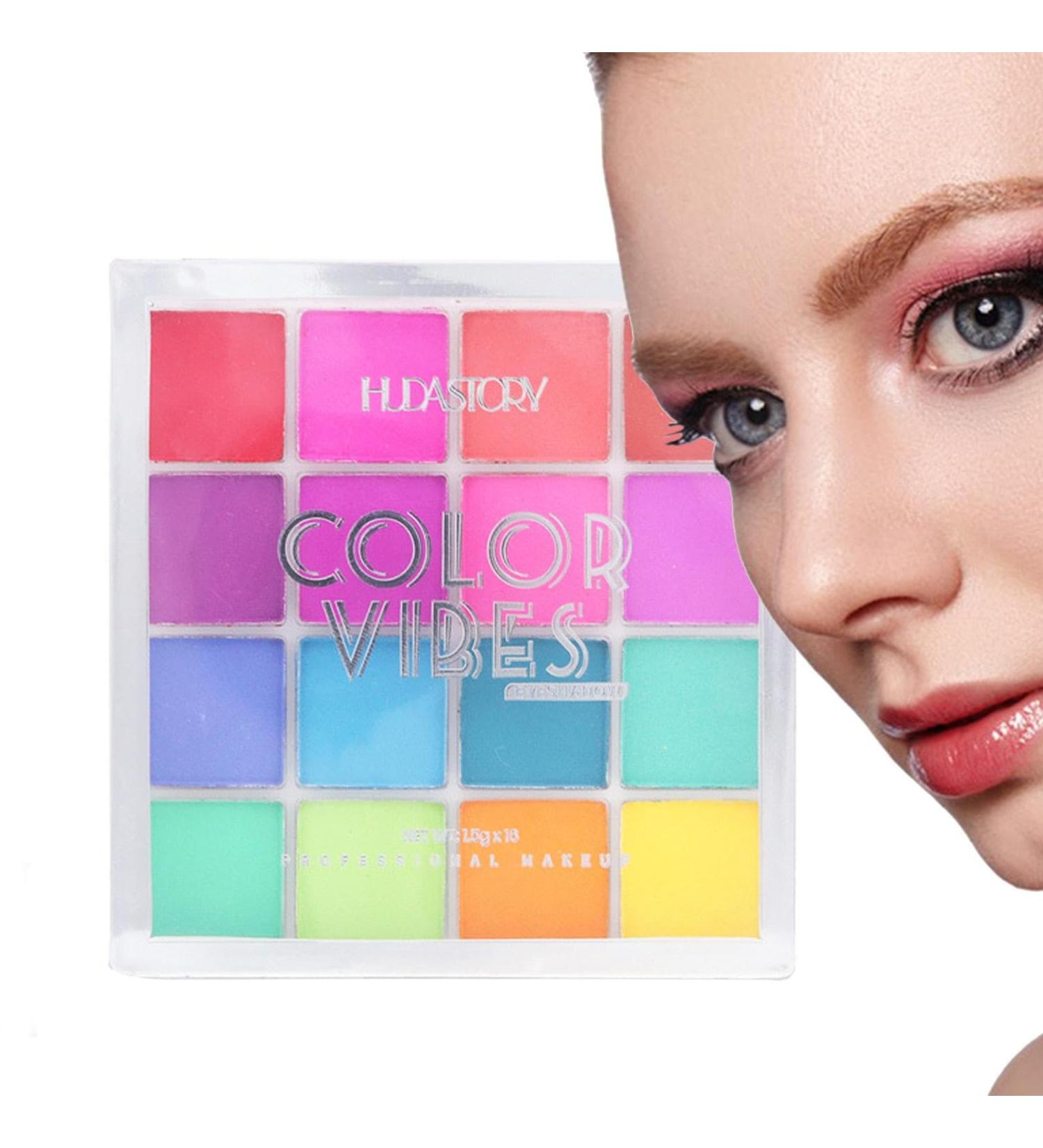 Blendable Eye Shades Smudge-Proof Eyeshadow Palette 16 Colors Matte Eye Shades Women Face Makeups for Home Gathering Working Shopping Dating Traveling - Buy Online on GoSupps.com