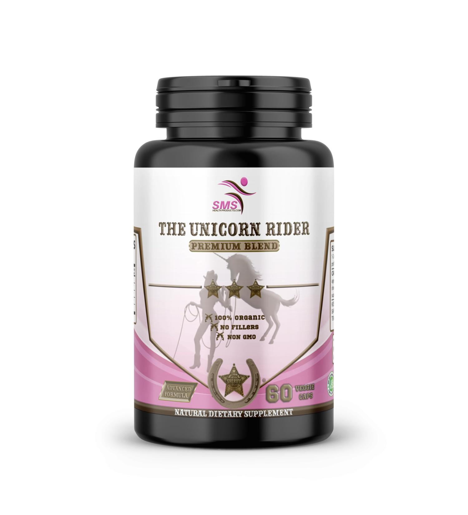 SMSHEALTHPRODUCTS.com Unicorn Rider Women s Wellness Complex with Tongkat Ali Tribulus Black Ginseng & Fenugreek 60 Vegetarian Capsules