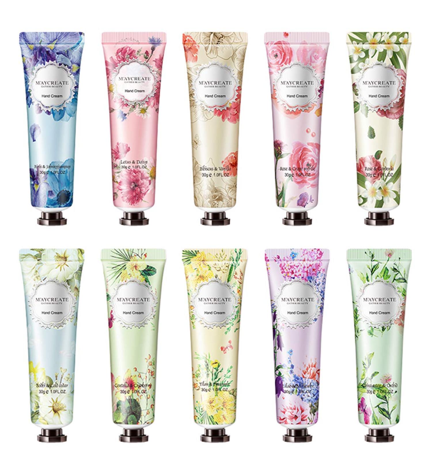 Fercaish 10 SPACE Hand Cream Set - Moisturizing Fruit Extract & Shea Butter Cream for Men & Women - 30ml Travel Size - Buy Online on GoSupps.com