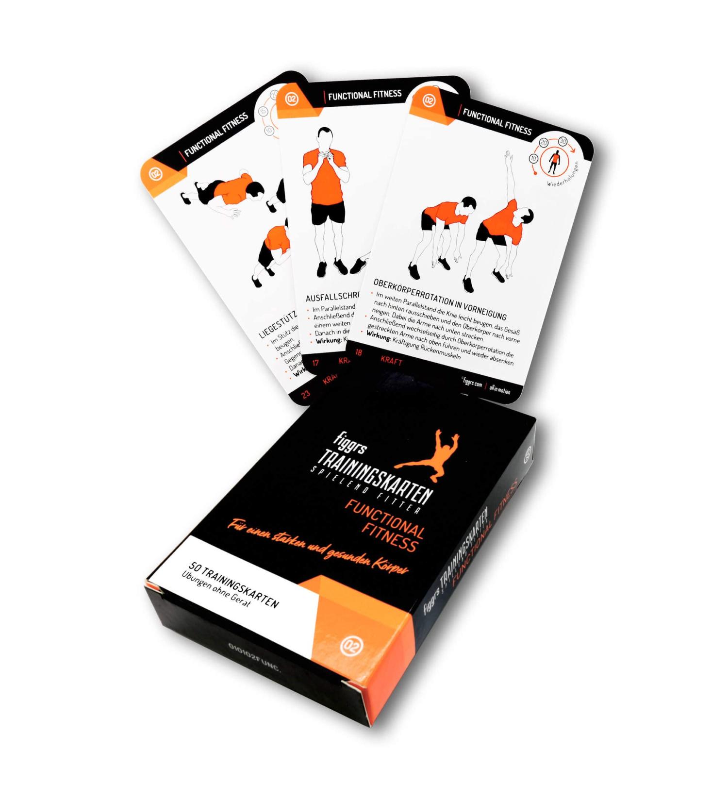 FIGGRS Functional Fitness: 57 Training Tickets & 50 Bodyweight Exercises for Men & Women - Build Dynamic Muscles Anytime Anywhere - Buy Online on GoSupps.com
