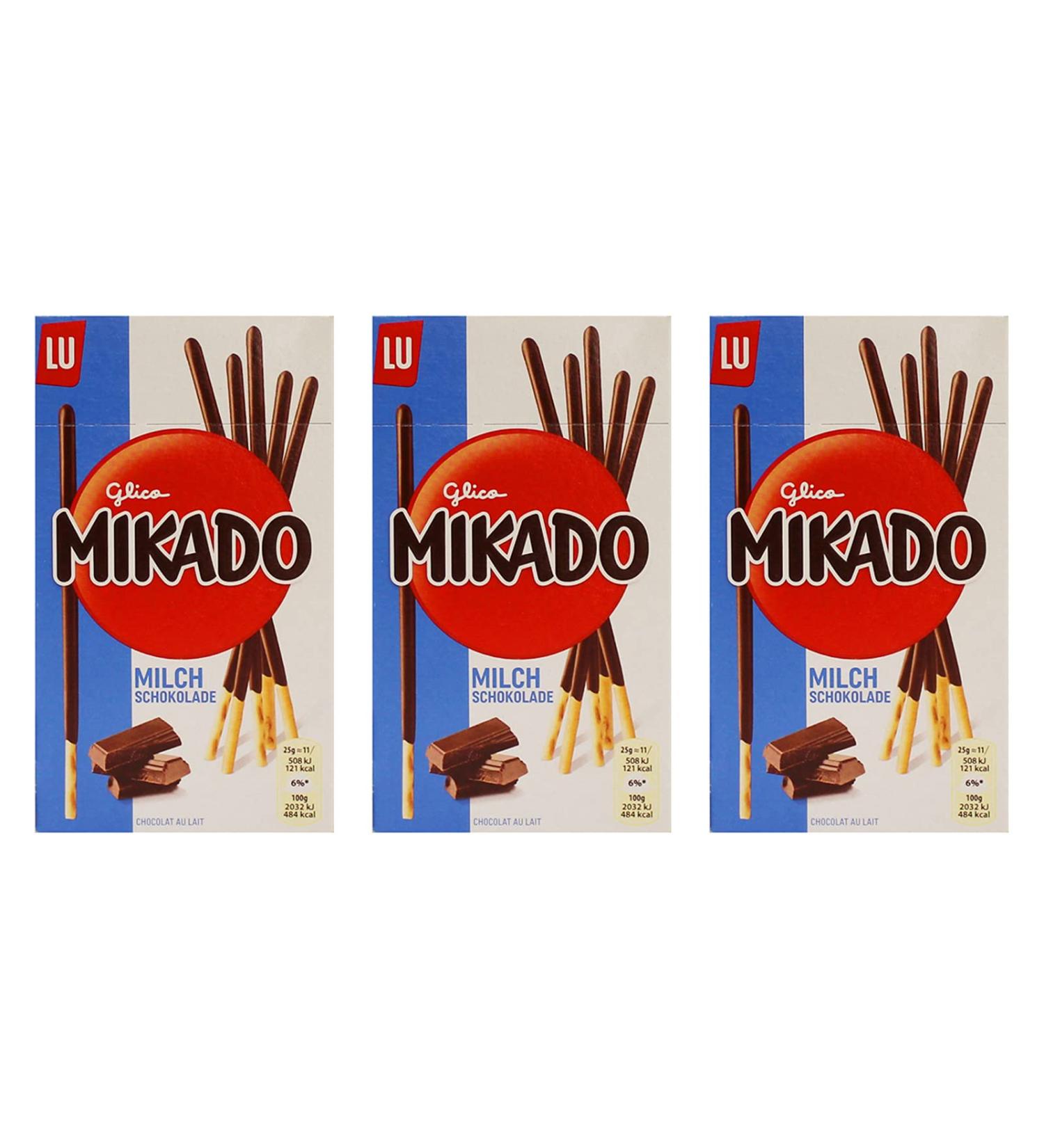  Mondelez International Mikado Pack of 3 milk chocolate bags 3 x 75g - Buy Online on GoSupps.com