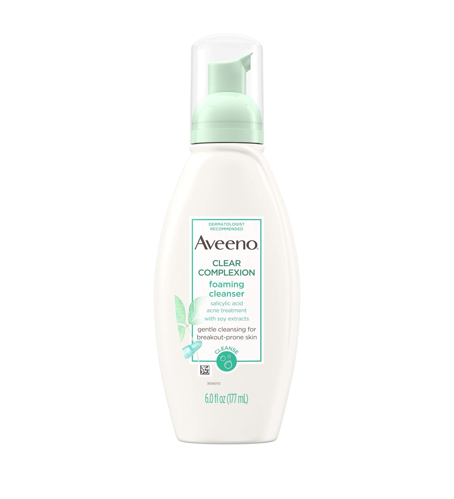 Aveeno Clear Complexion Foaming Cleanser 6 oz (Pack of 2) - Active Naturals | Buy Online - Buy Online on GoSupps.com