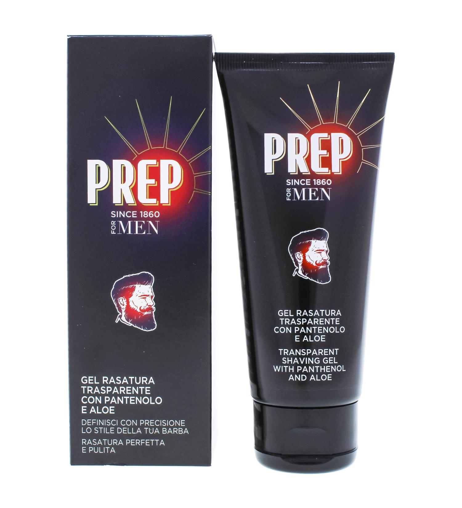 Prep Gel Shave with Pantenolo & Aloe - 100 ml | Best Transparent Shaving Gel for Smooth Skin | International Shipping - Buy Online on GoSupps.com