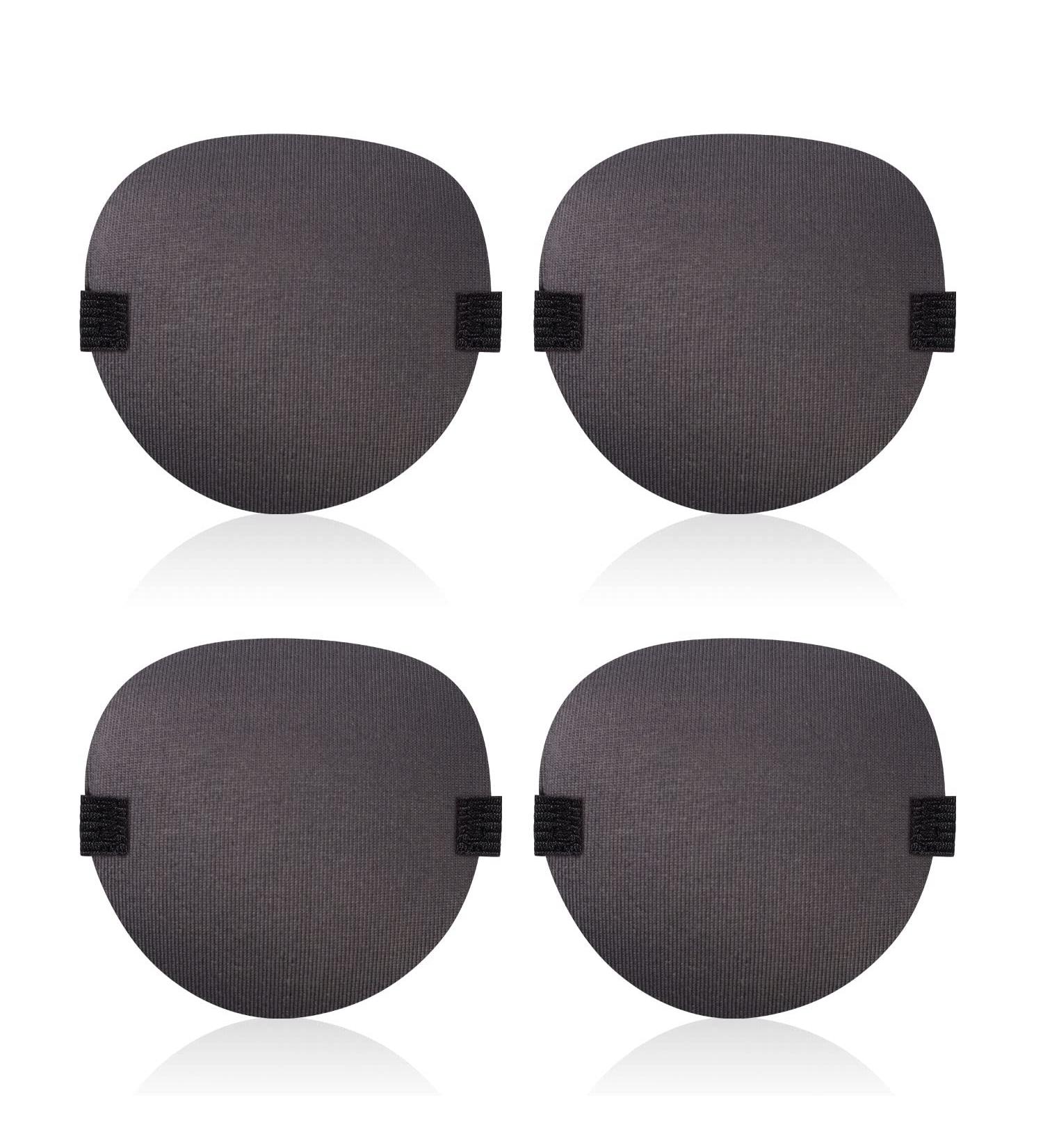 4pcs Adjustable 3D Eye Patches for Adults | Soft Lazy Eye Patches for Weak Vision & Strabismus Recovery (Gray) - International Shipping Available - Buy Online on GoSupps.com