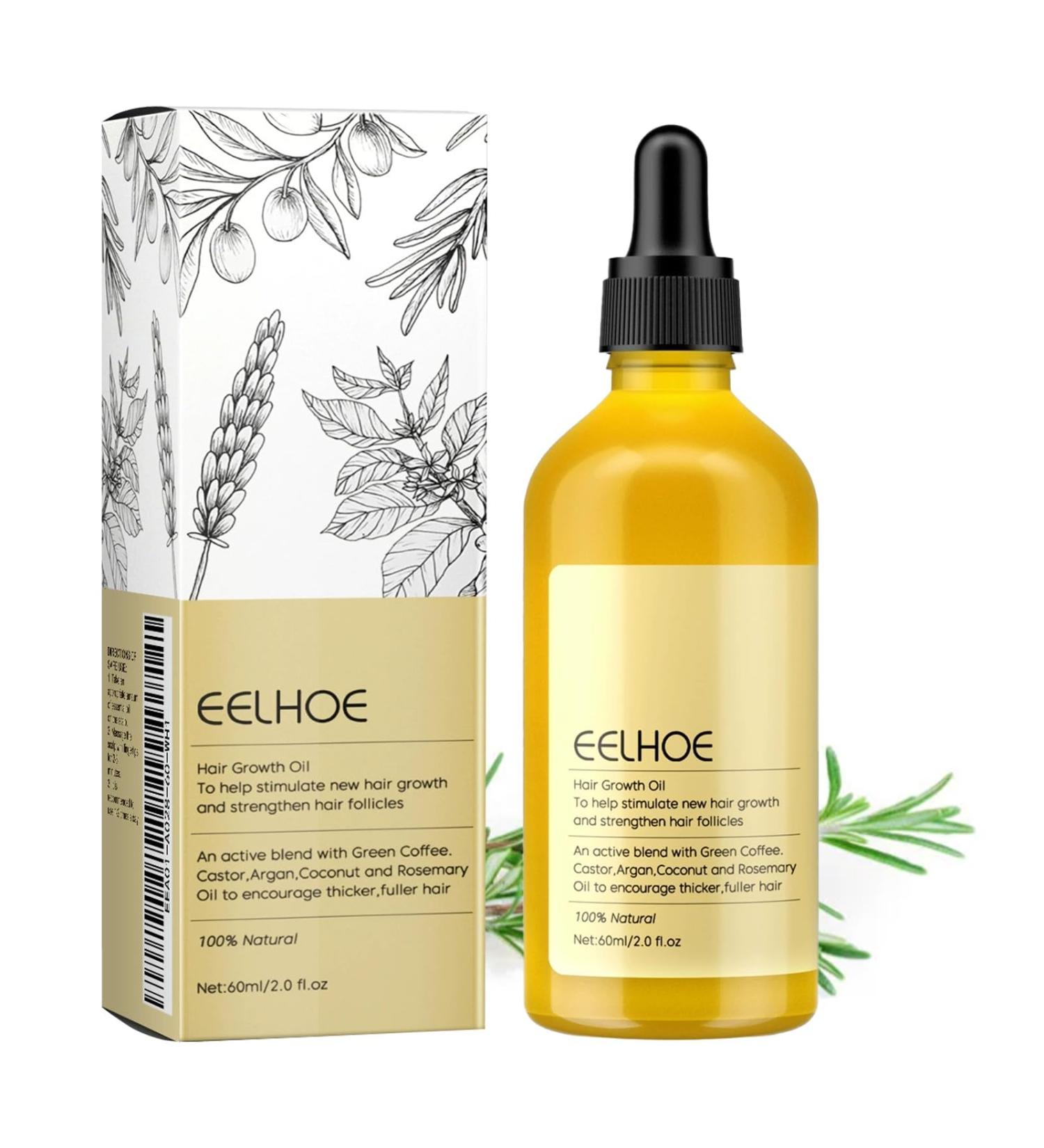  YHNMMNO Rosemary Oil for Hair & Scalp - Natural Hair Growth Oil with Organic Rosemary Oil Castor Oil Almond Oil & Argan Oil - 60ml - Buy Online on GoSupps.com