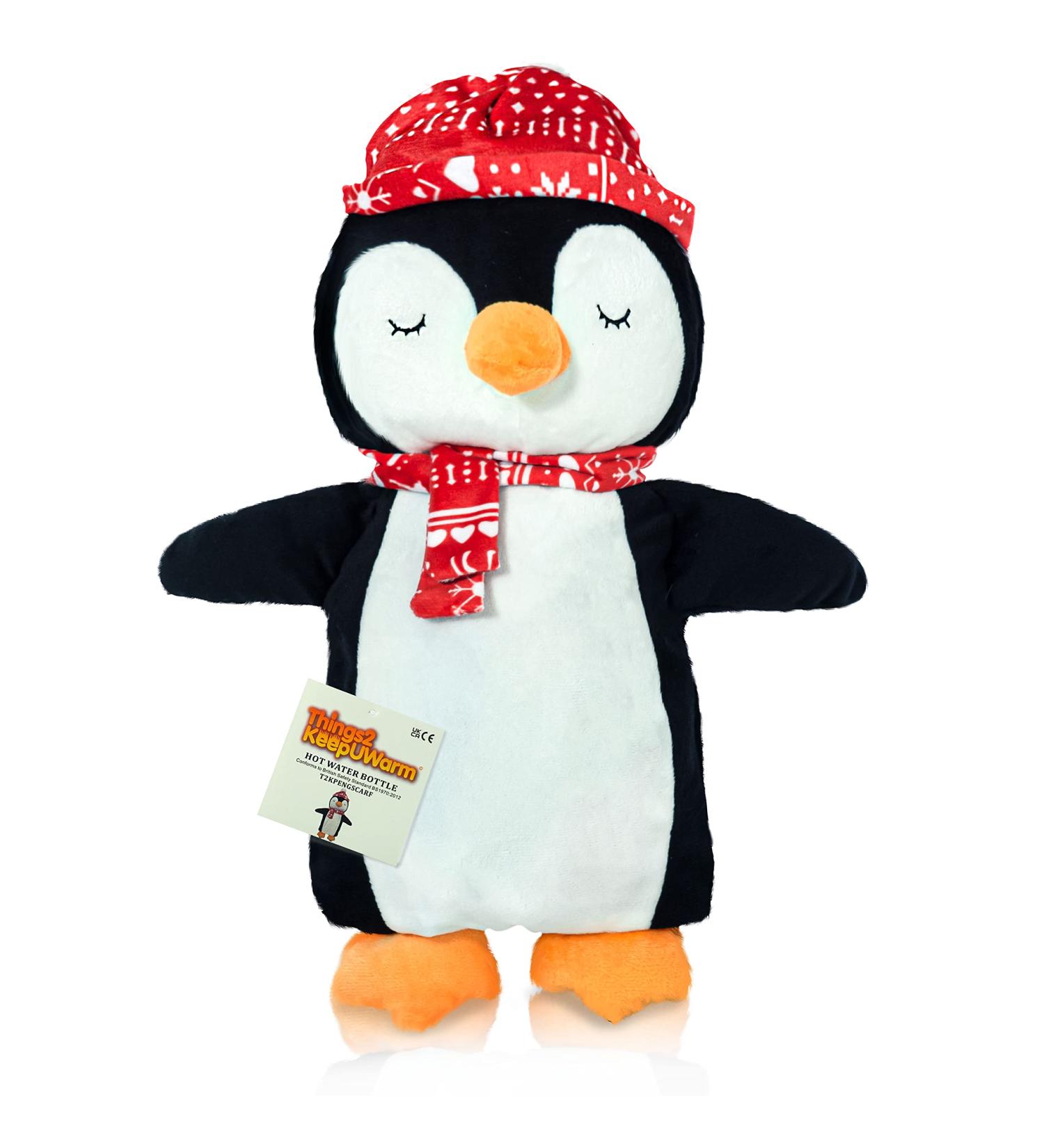 Cute Penguin with Scarf Plush Hot Water Bottle - Things2KeepUWarm - Buy Online on GoSupps.com
