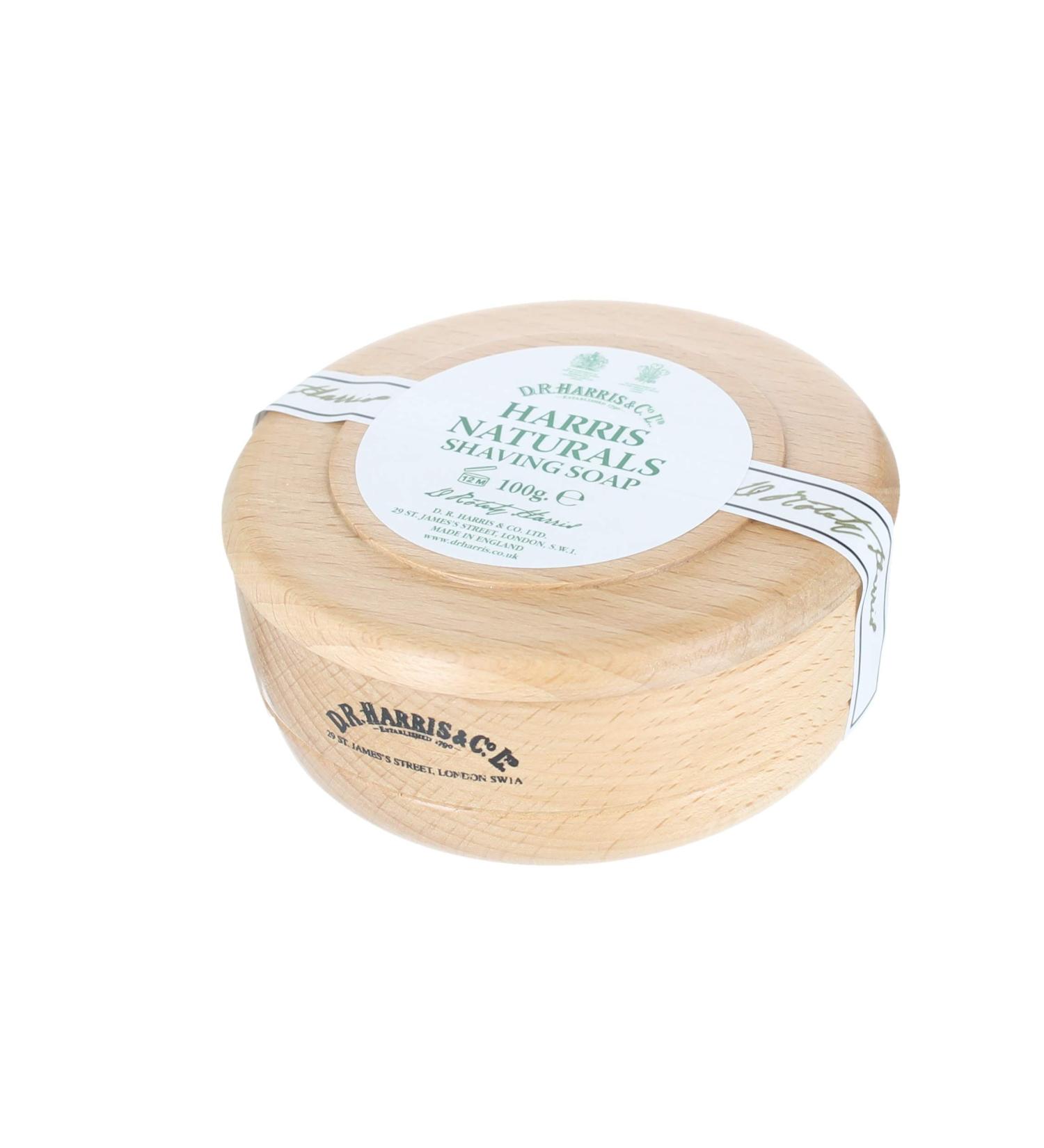 DR Harris Natural Shaving Soap Bowl made of Beech Wood 100 g Unique 100 g