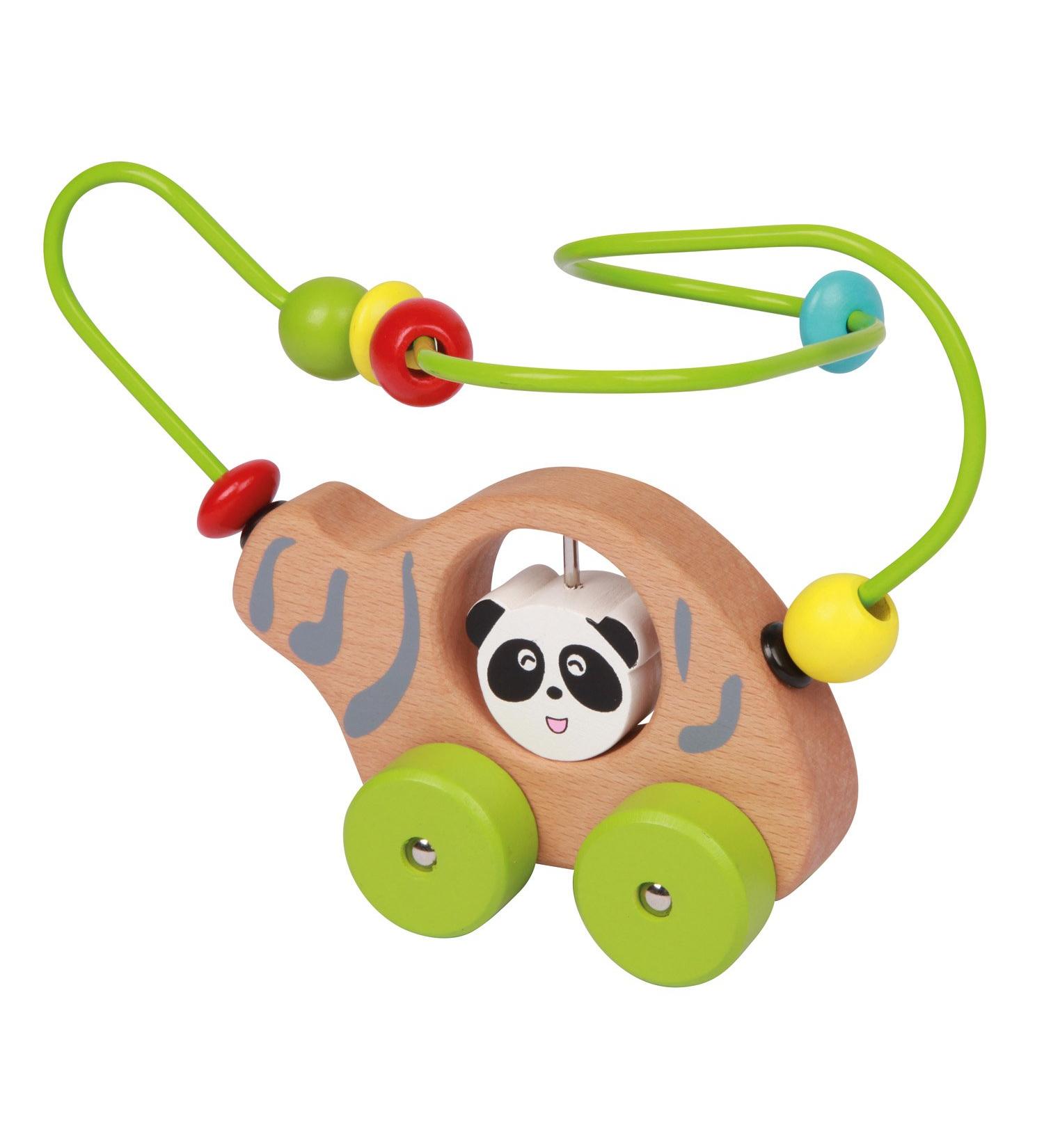 Lena 32046 - Wooden helicopter with motor skills loop 16 x 11 x 18.5 cm