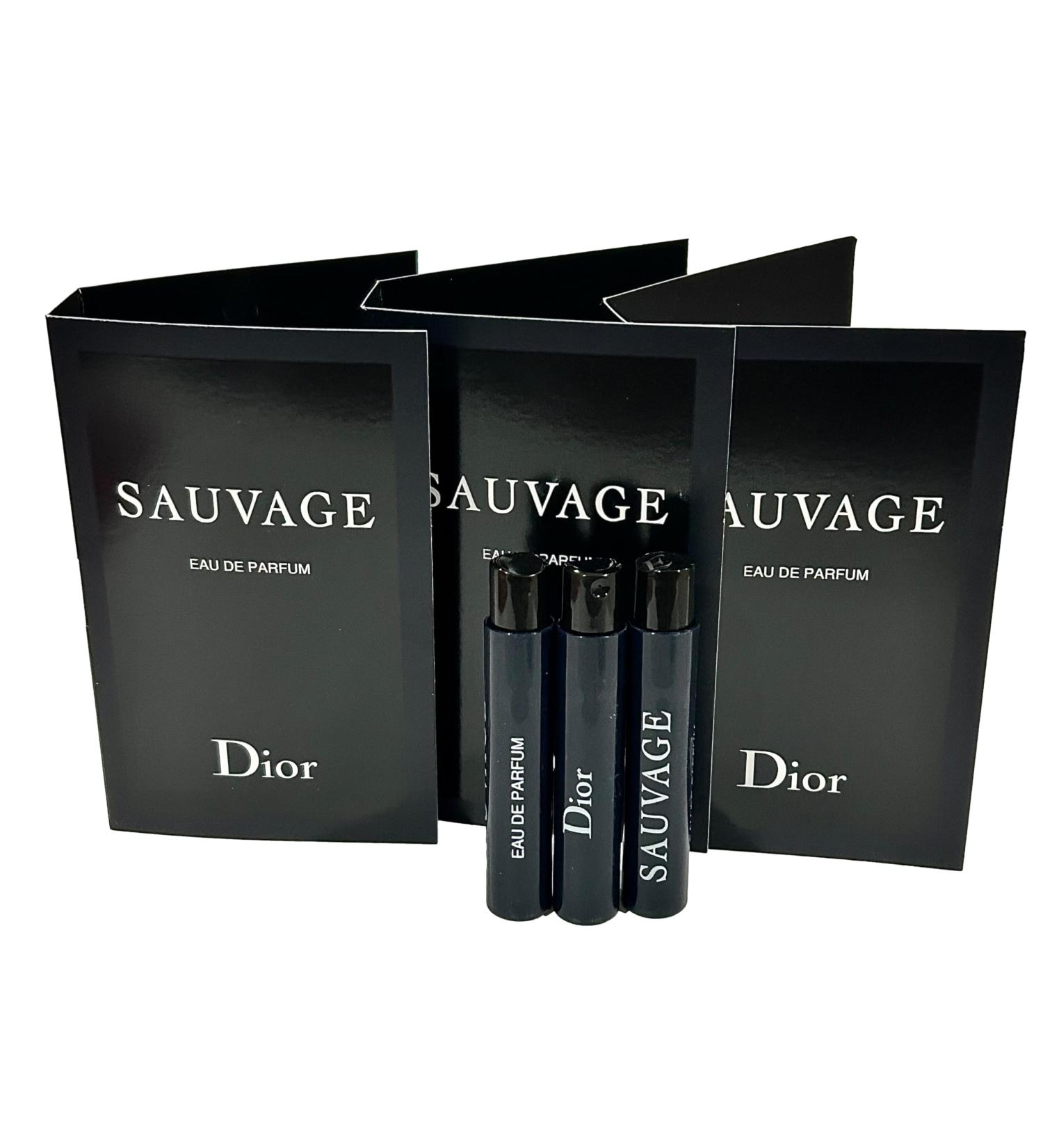 Dior Christian SAUVAGE MEN Sample Perfume EDP Vial 1 ml /0.03 oz - 3 PCS - Set of 3 Wood 0.03 Fl Oz (Pack of 3) - Buy Online on GoSupps.com