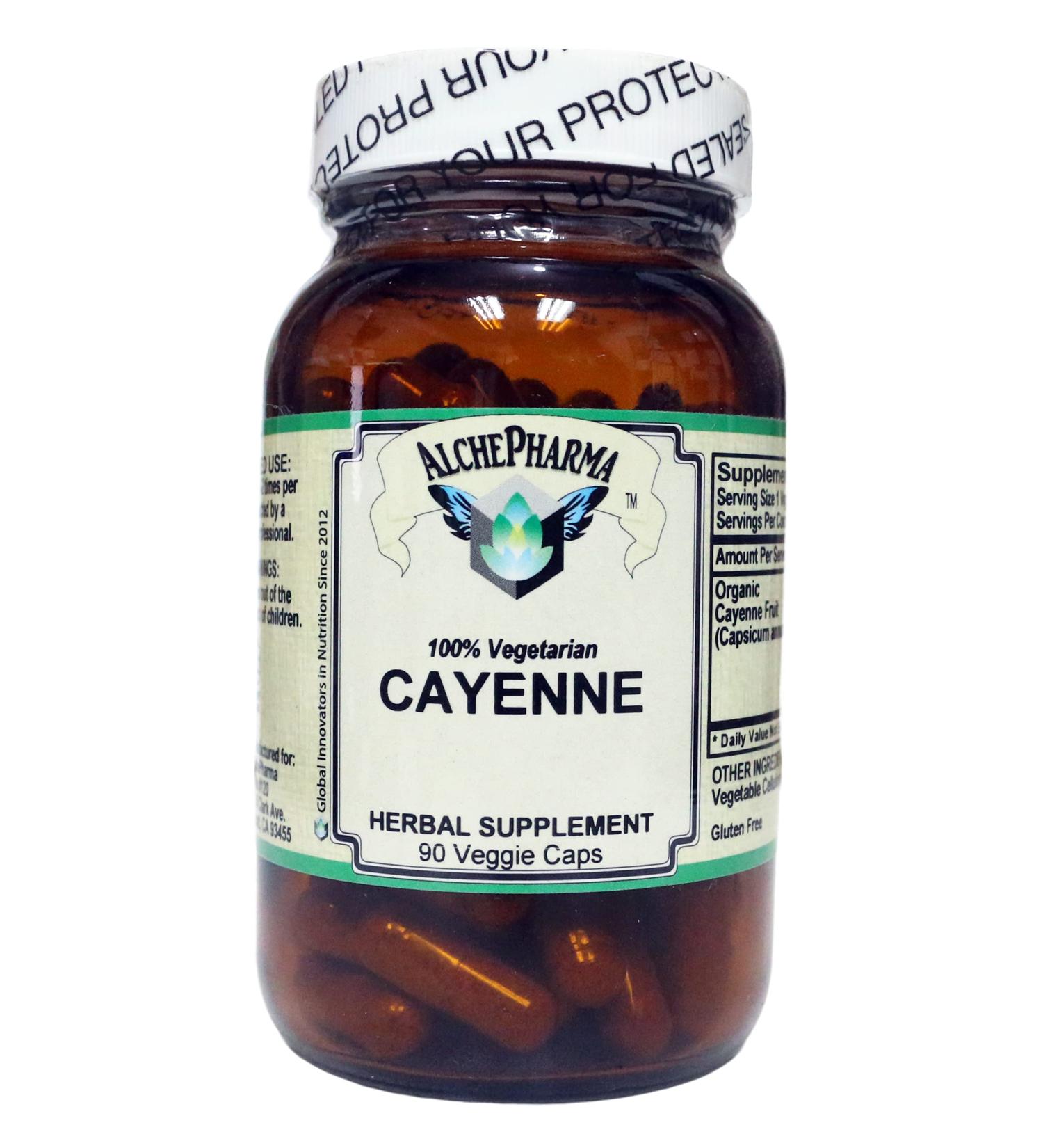 Cayenne Fruit - Organic 500mg Capsicum Annuum PARVE K-1604 - Vcaps (90 Vcaps) 1 Count (Pack of 1) - Buy Online on GoSupps.com