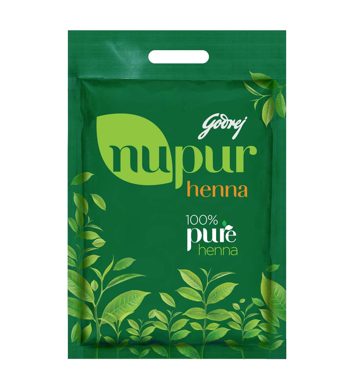 Godrej Nupur Henna Mehndi 14.1 Ounce - 9 Herb Hair Color, 100% Natural - Buy Online on GoSupps.com