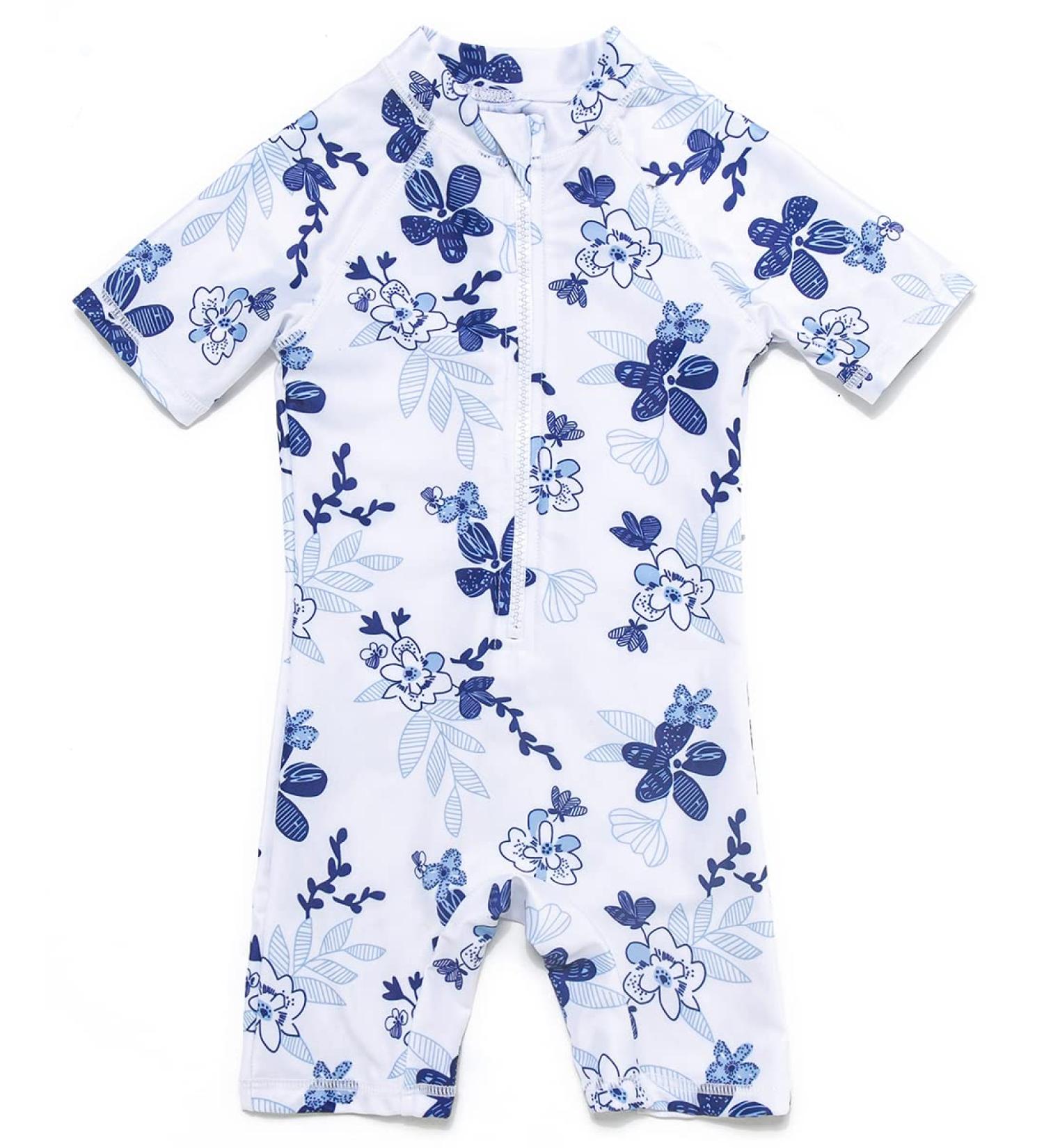 BONVERANO Baby Boys Swimsuit UPF 50+ Sun Protection | Toddler Bathing Suit Zipper One Piece Swimwear 3-6 Months Orchid - Buy Online on GoSupps.com