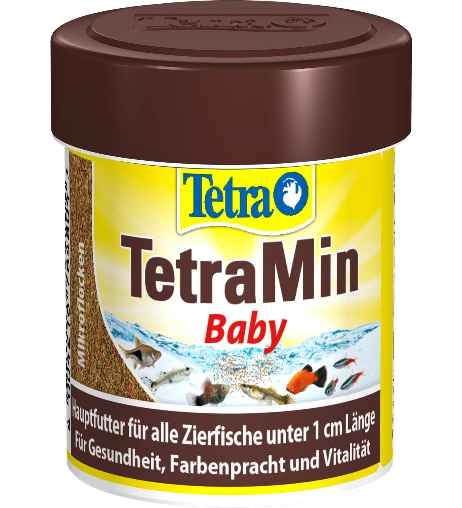 Tetramine Baby Fish Feed - Micro Flakes for Decorative Fish Up to 1cm - Special Growth Formula (66ml Can) - Buy Online on GoSupps.com
