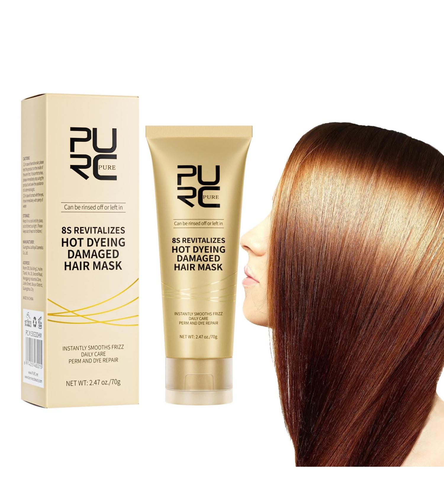 8 Seconds Revitalizing Hair Mask for Hot Dyed & Damaged Hair 8s Revitalizes Hot Dyeing Damaged Hair Mask Keratin Hair Treatment Mask Deep Conditioner 70ml - Buy Online on GoSupps.com