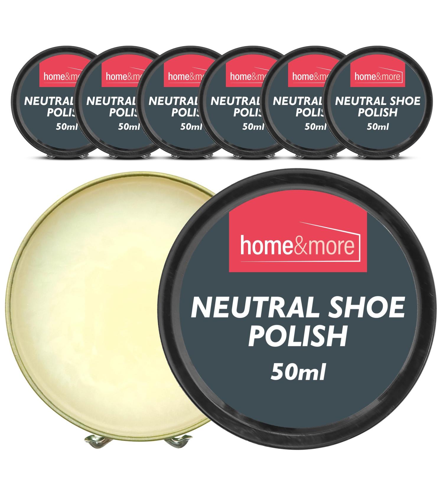 6pk 50ml Neutral Shoe Polish | Protect & Shine Leather Cream Wax - Buy Online on GoSupps.com