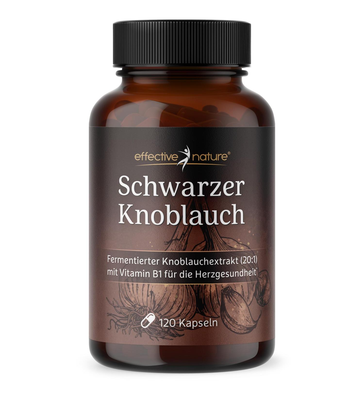 Shop Black Garlic Capsules - 120 Count | High Dose 400mg | Vegan Odorless with B1 & B12 | Premium Fermented Extract - Buy Online on GoSupps.com