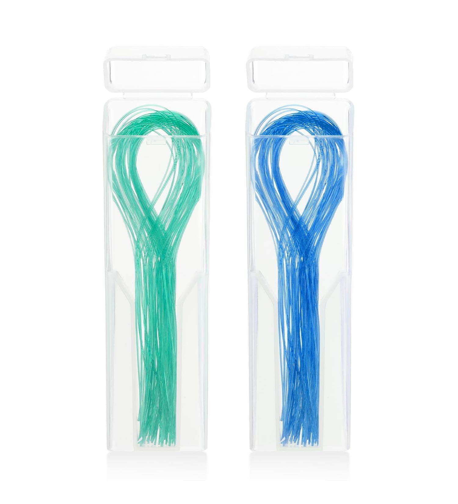 Buy WLLHYF Biodegradable Dental Floss Threader - 100 Count (2 Pack) for Braces Bridges & Implants | Deep Clean Nylon Loop Design - Buy Online on GoSupps.com
